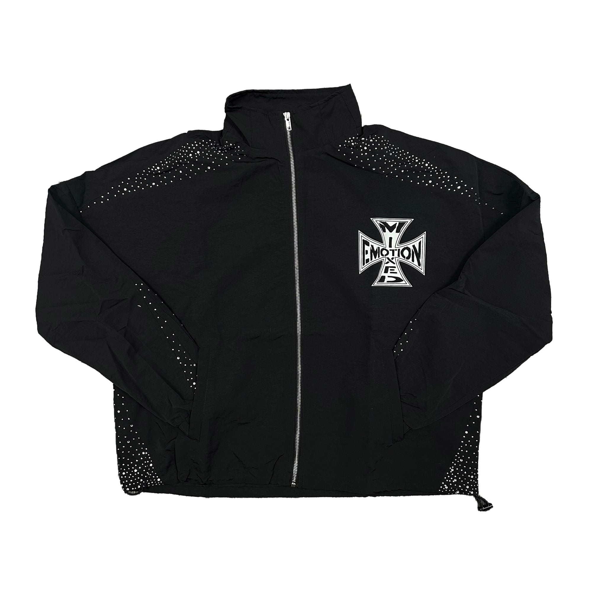 Mixed Emotion Black "Classic" Nylon Zip-up Jacket & Pants Set