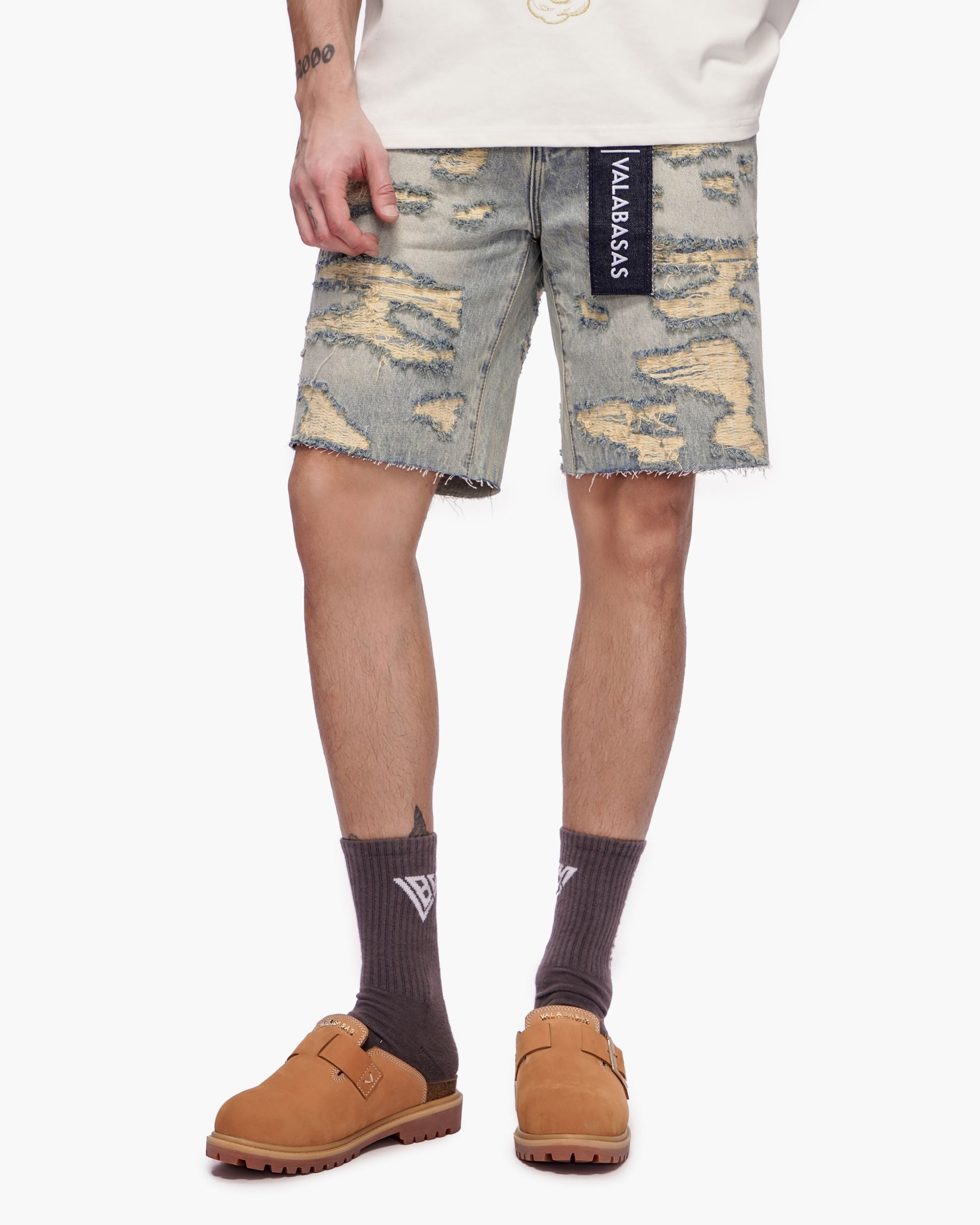 Valabasas "Incise" Jean Shorts