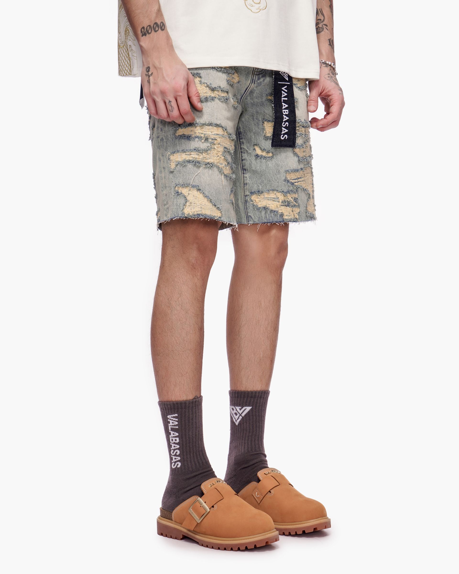 Valabasas "Incise" Jean Shorts
