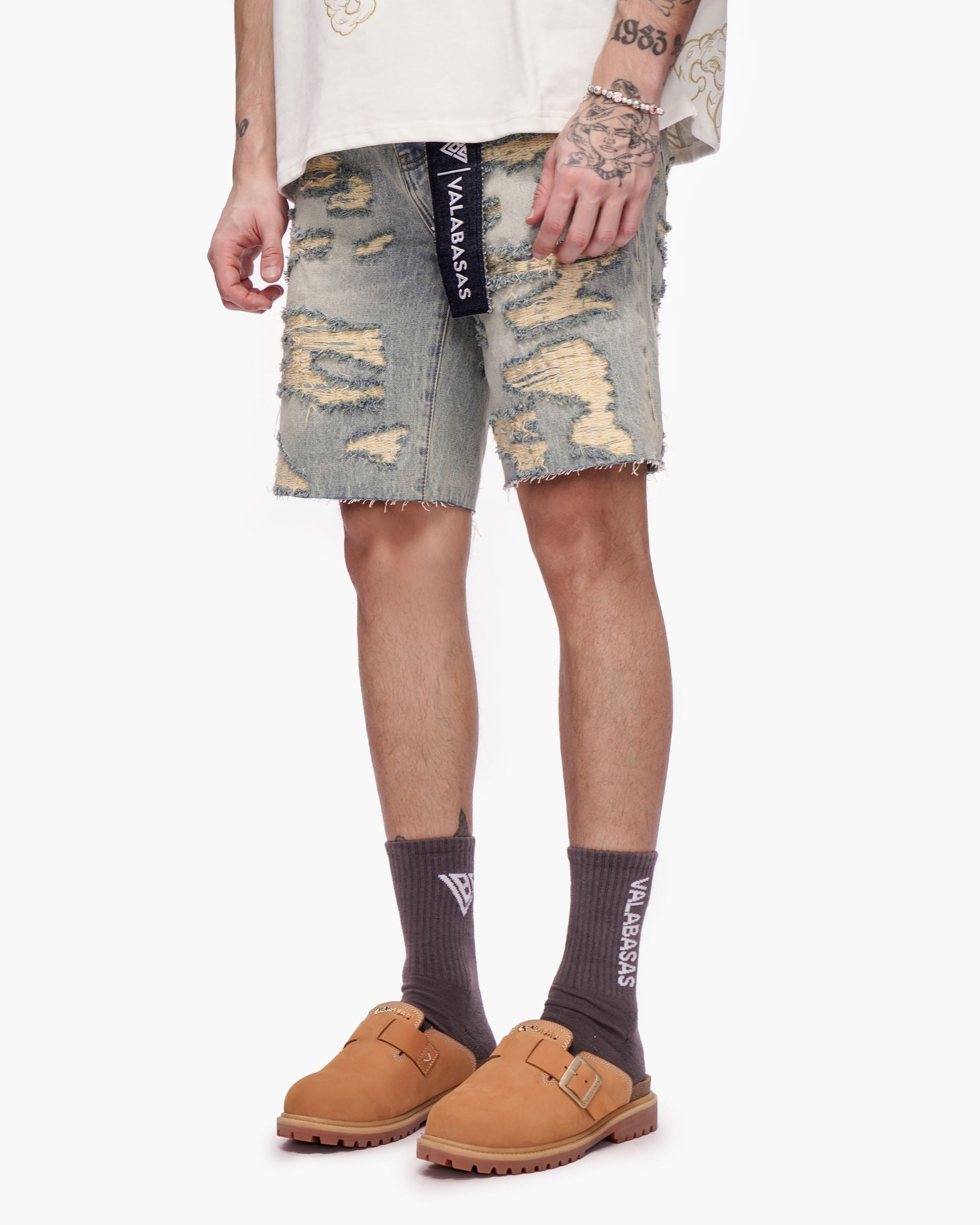 Valabasas "Incise" Jean Shorts