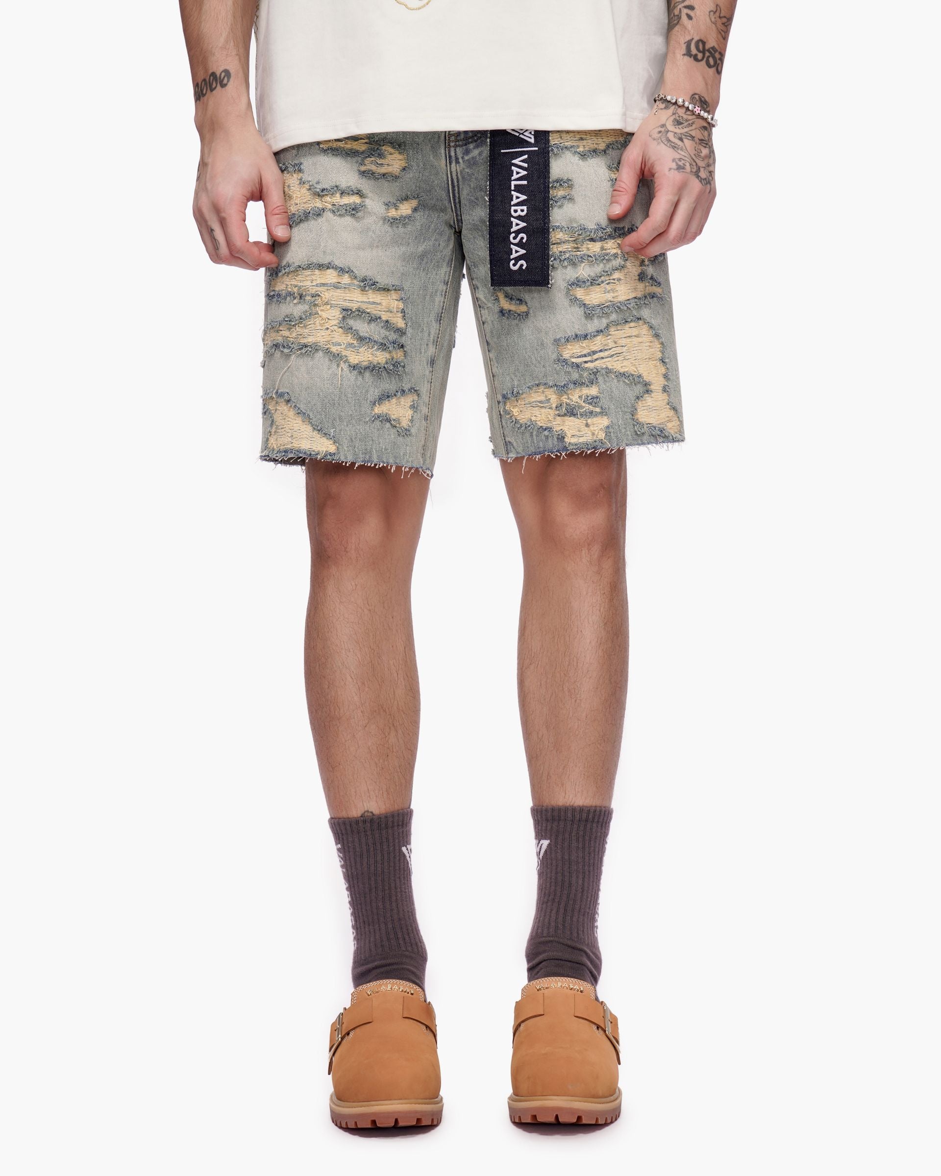 Valabasas "Incise" Jean Shorts