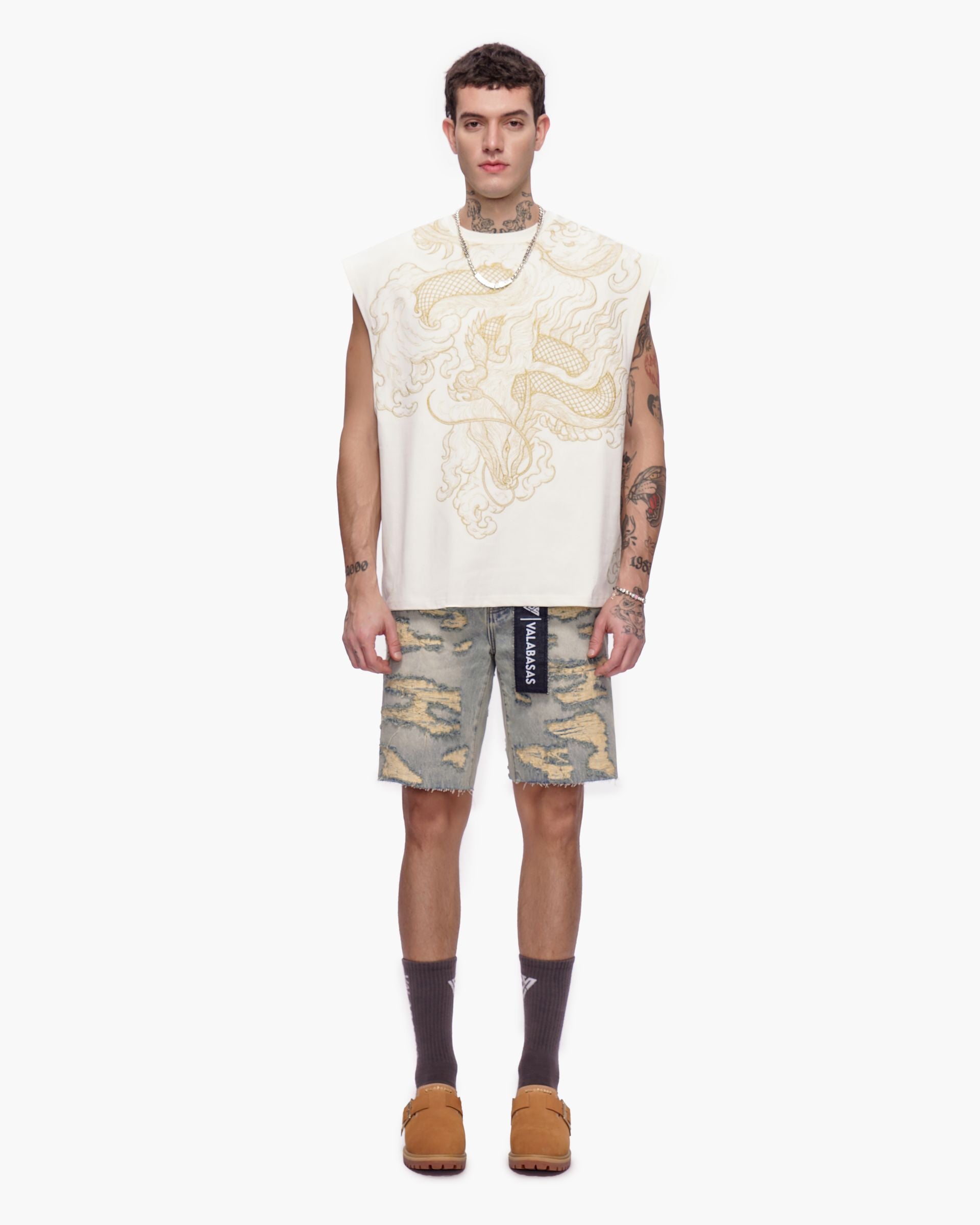 Valabasas "Incise" Jean Shorts