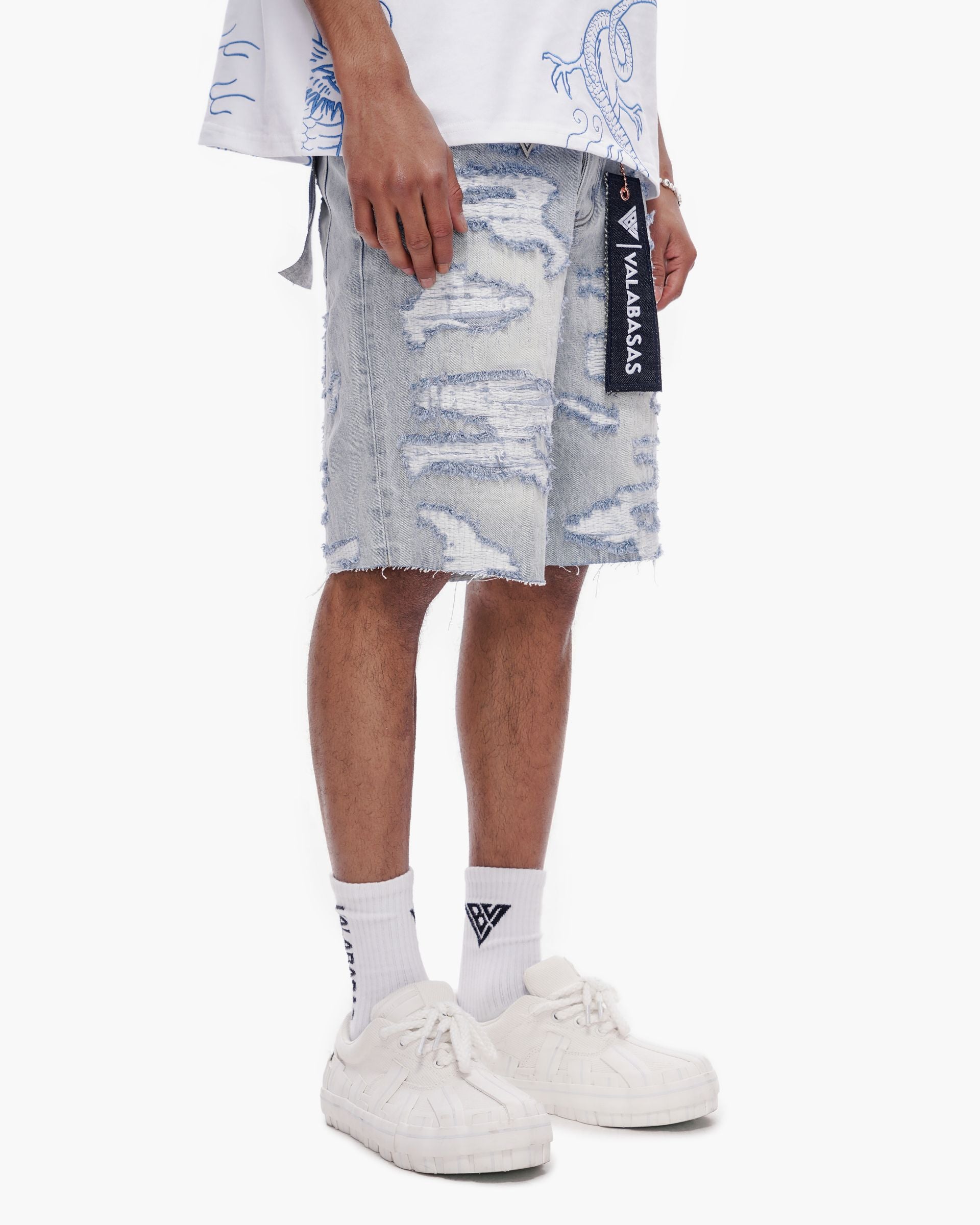 Valabasas "Incise" Jean Shorts