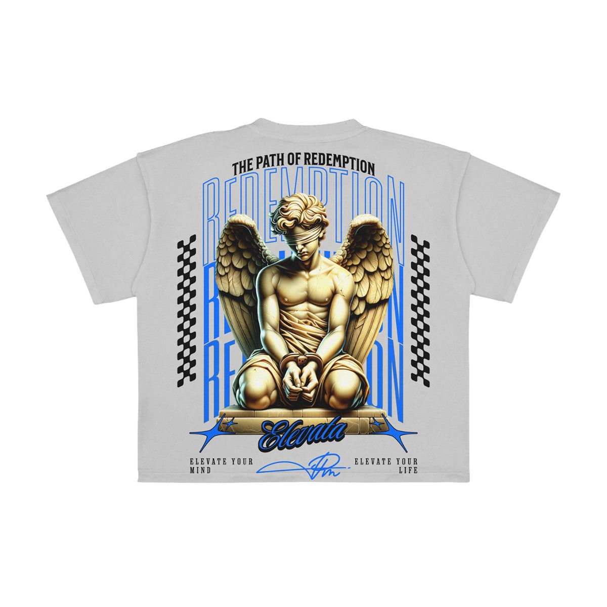 Premium Milano "Redemption" Crew Neck T-Shirt Gray