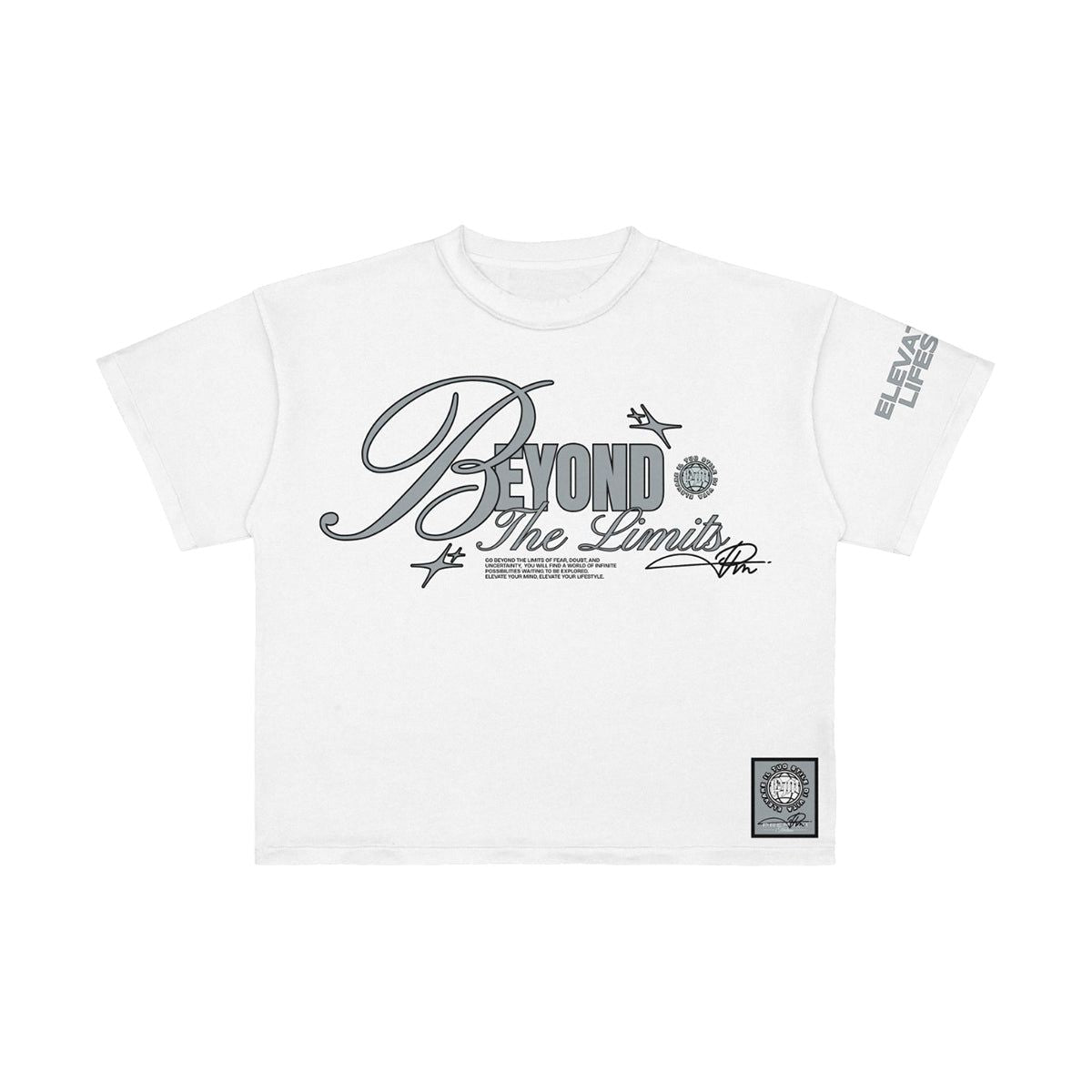 Premium Milano "Fate" Crew Neck T-Shirt - White