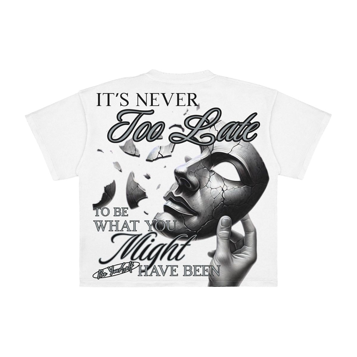 Premium Milano "Fate" Crew Neck T-Shirt - White