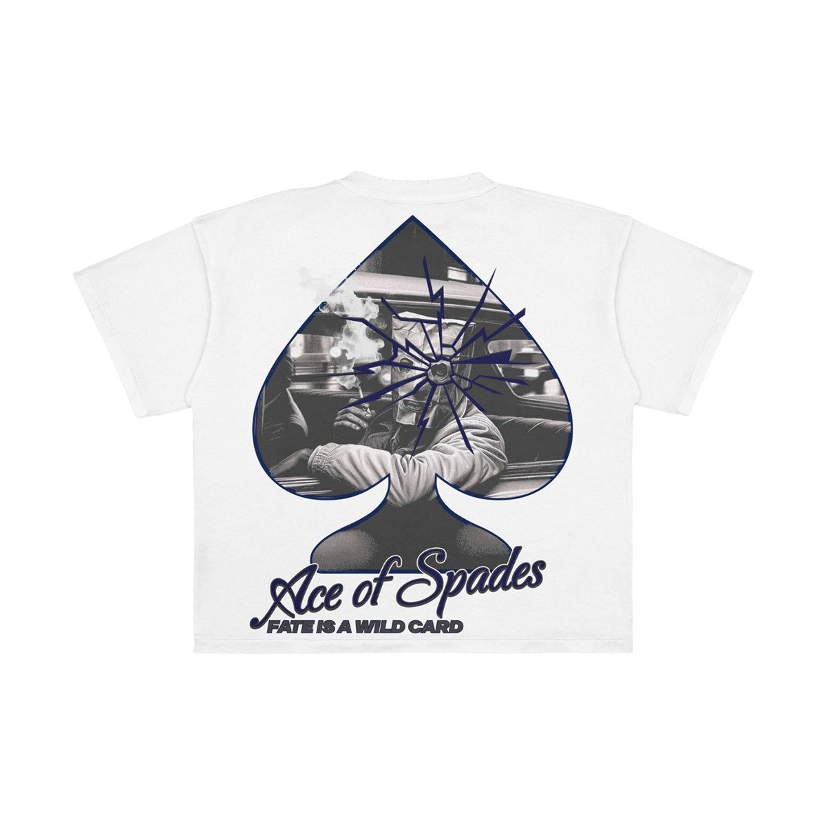 Premium Milano "Beyond The Limits" Crew Neck T-Shirt- White