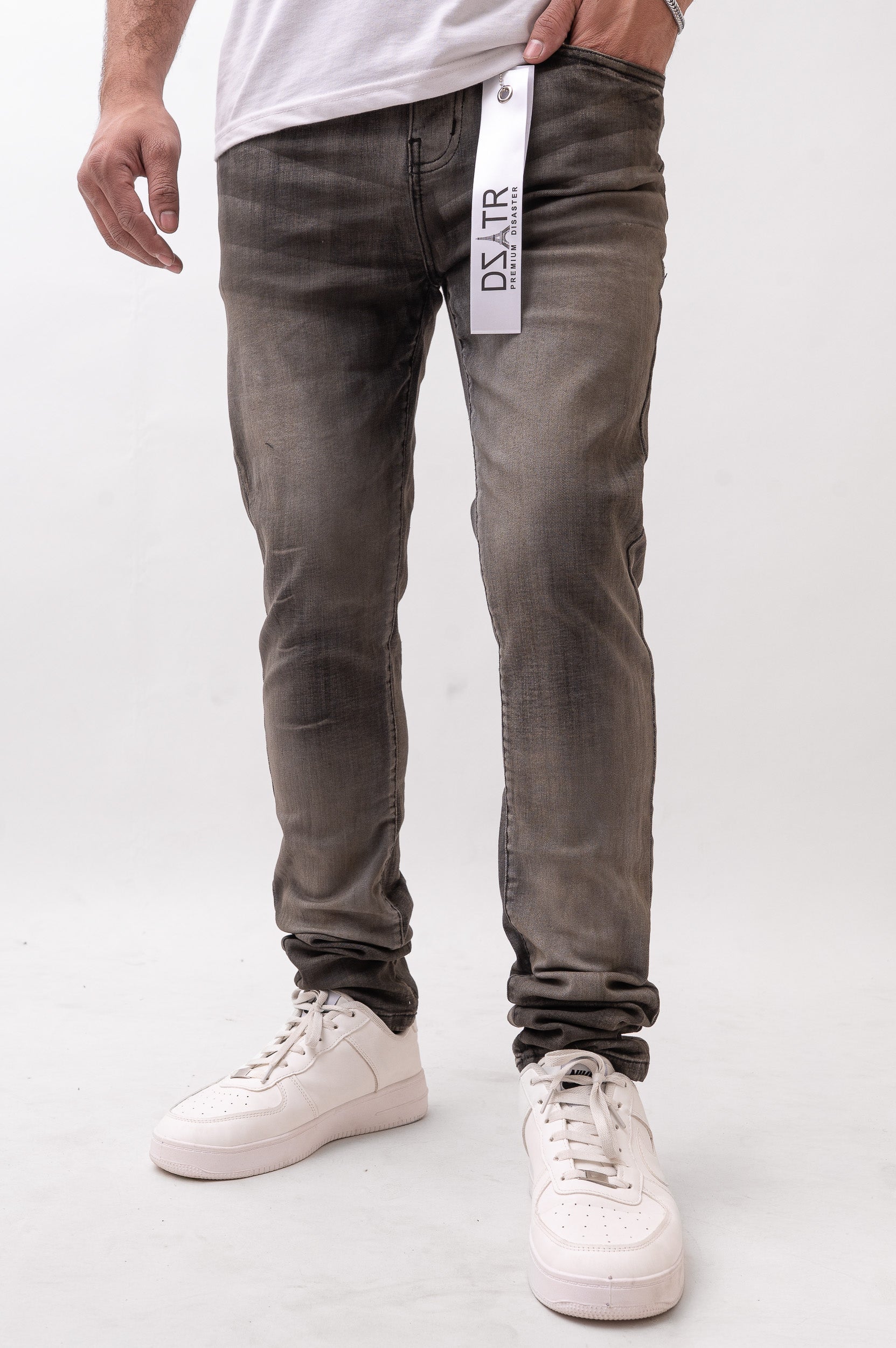 Disaster/DZATR Classic Skinny Stretch Jean - Sand Black DZTR 611