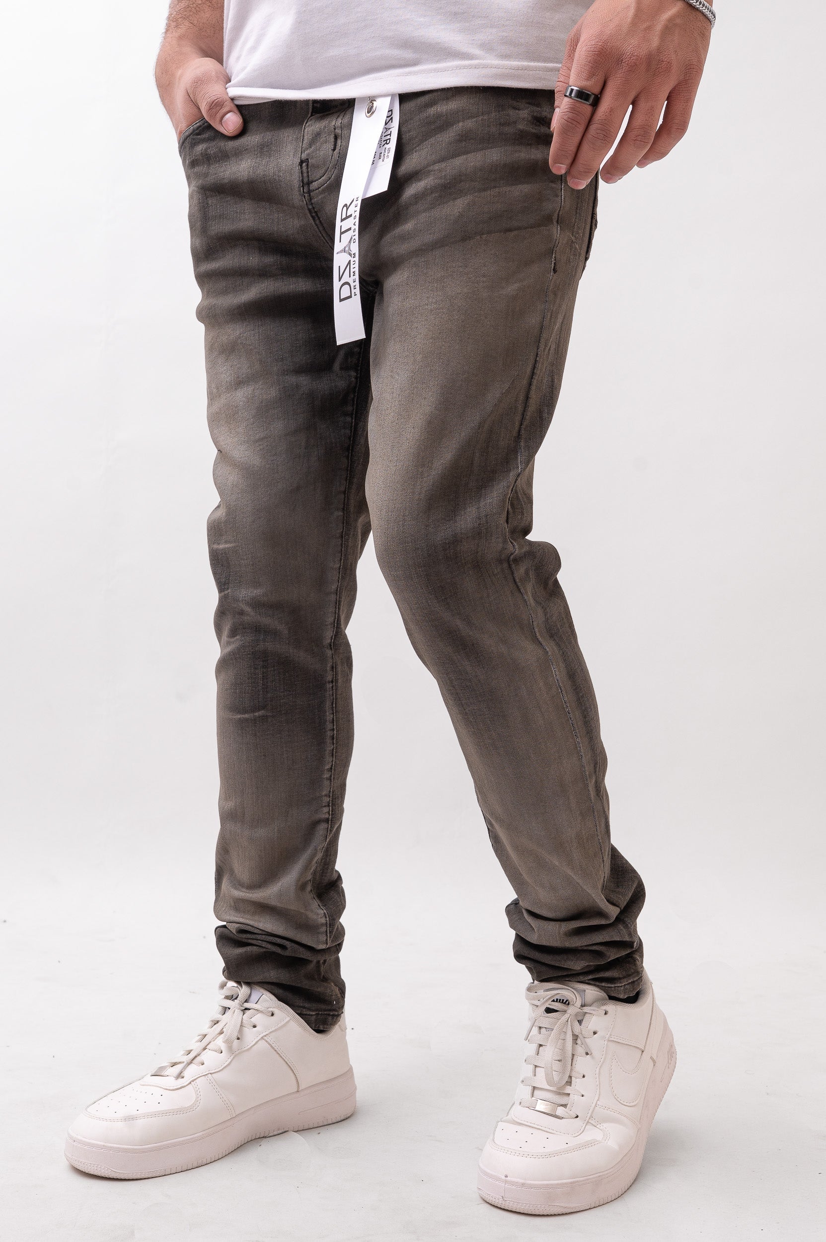 Disaster/DZATR Classic Skinny Stretch Jean - Sand Black DZTR 611
