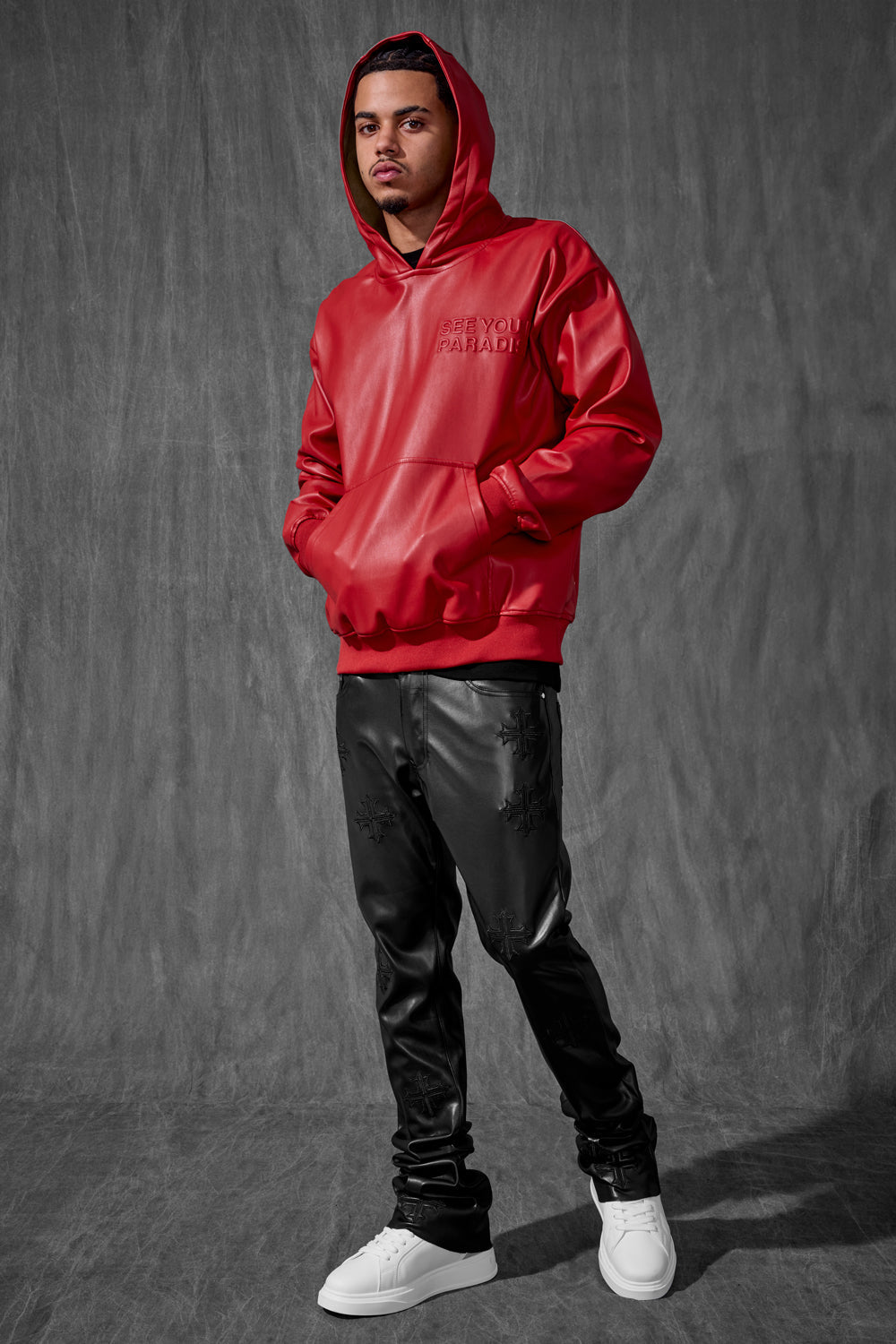 See You In Paradise Leather Hoodie Separate