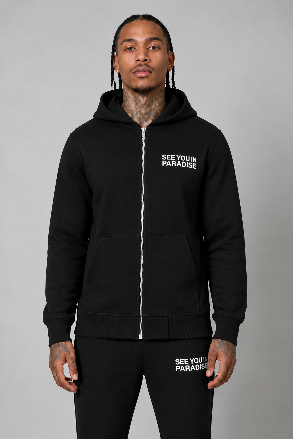 See You in Paradise French Terry Zip Hoodie & Stacks Jogging Suit