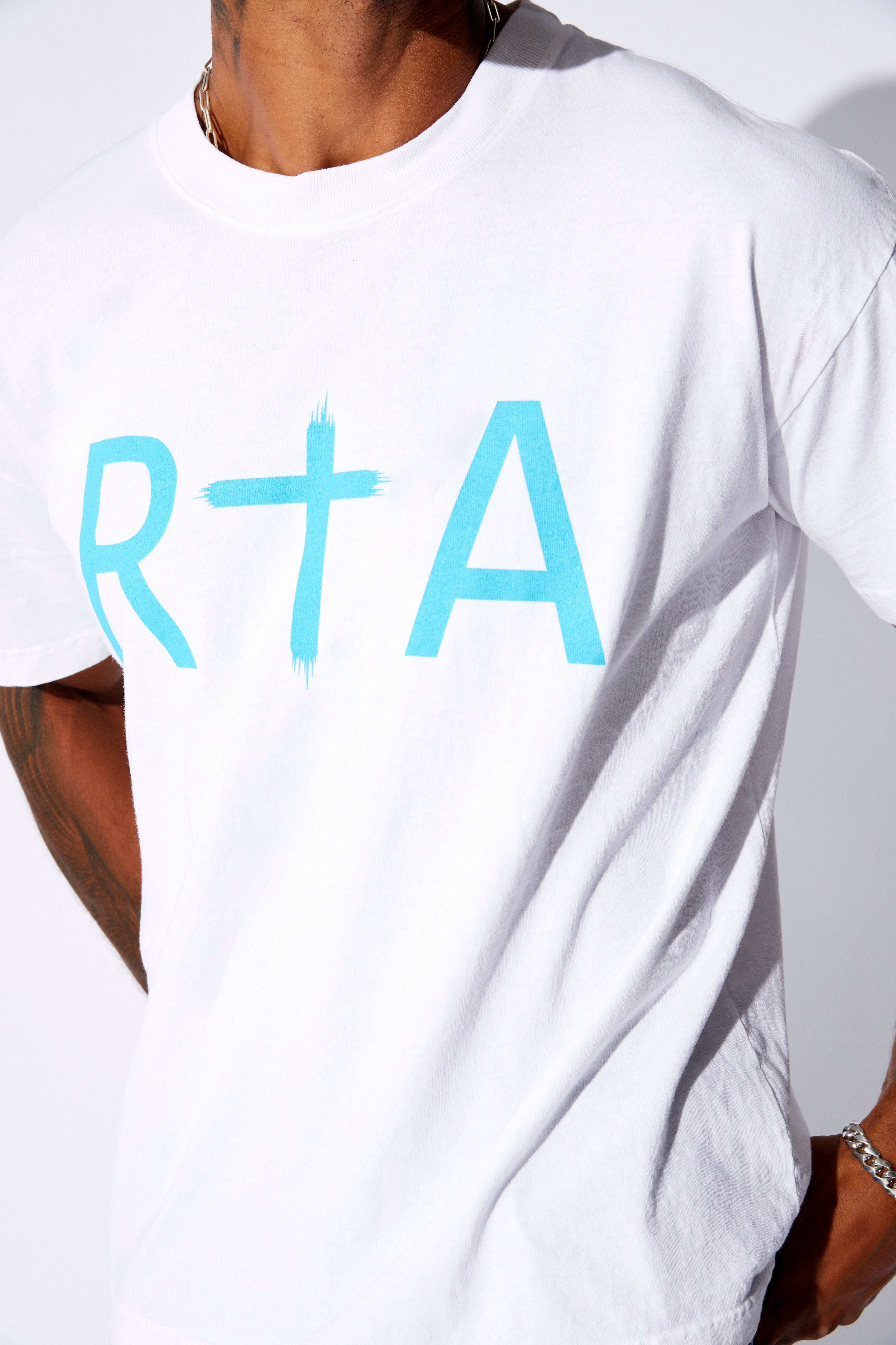 RtA "Liam" Regular Fit Tee - Blue Front Logo