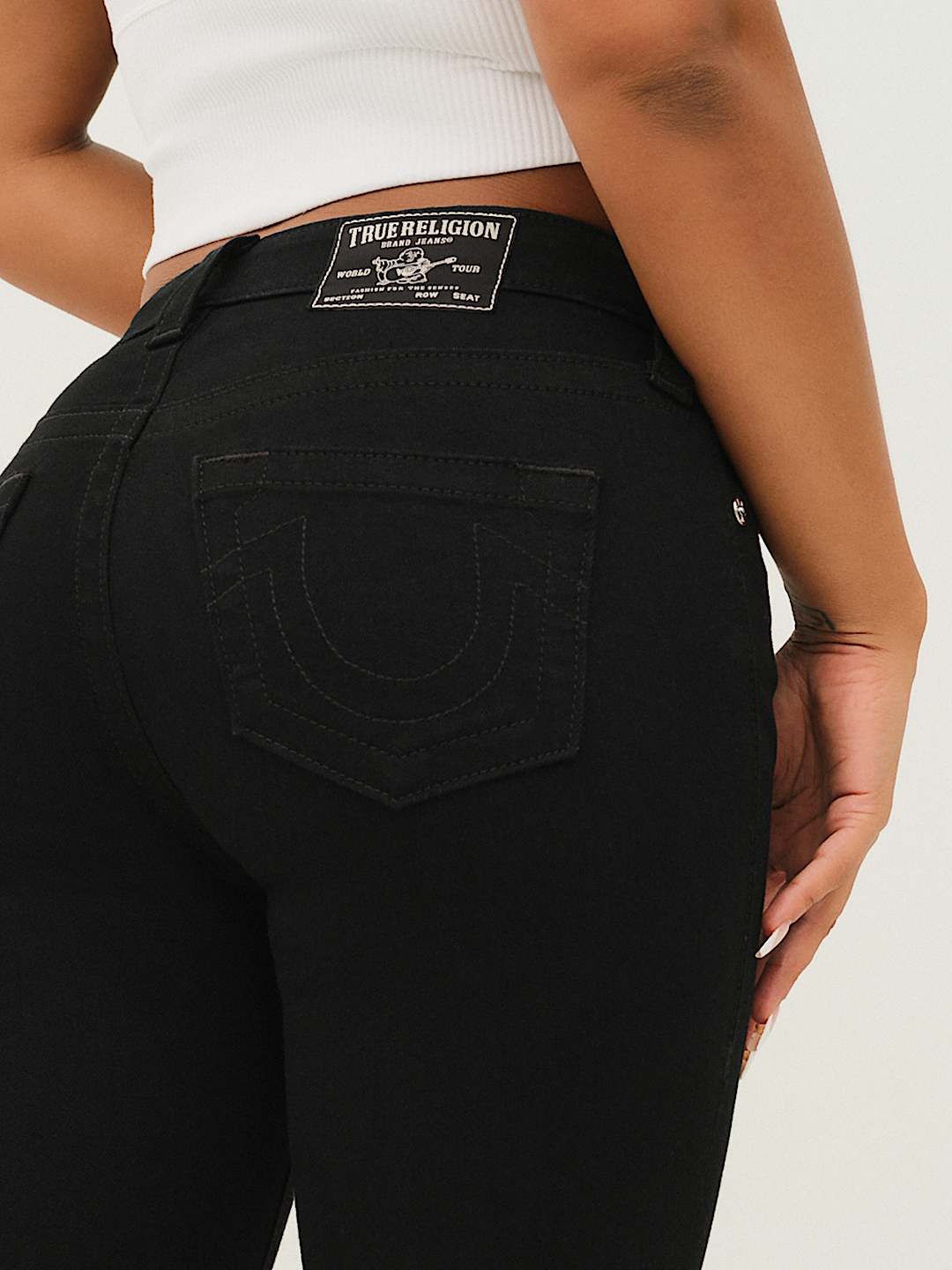 True Religion Women's Jennie Mid Rise Curvy Skinny Jean