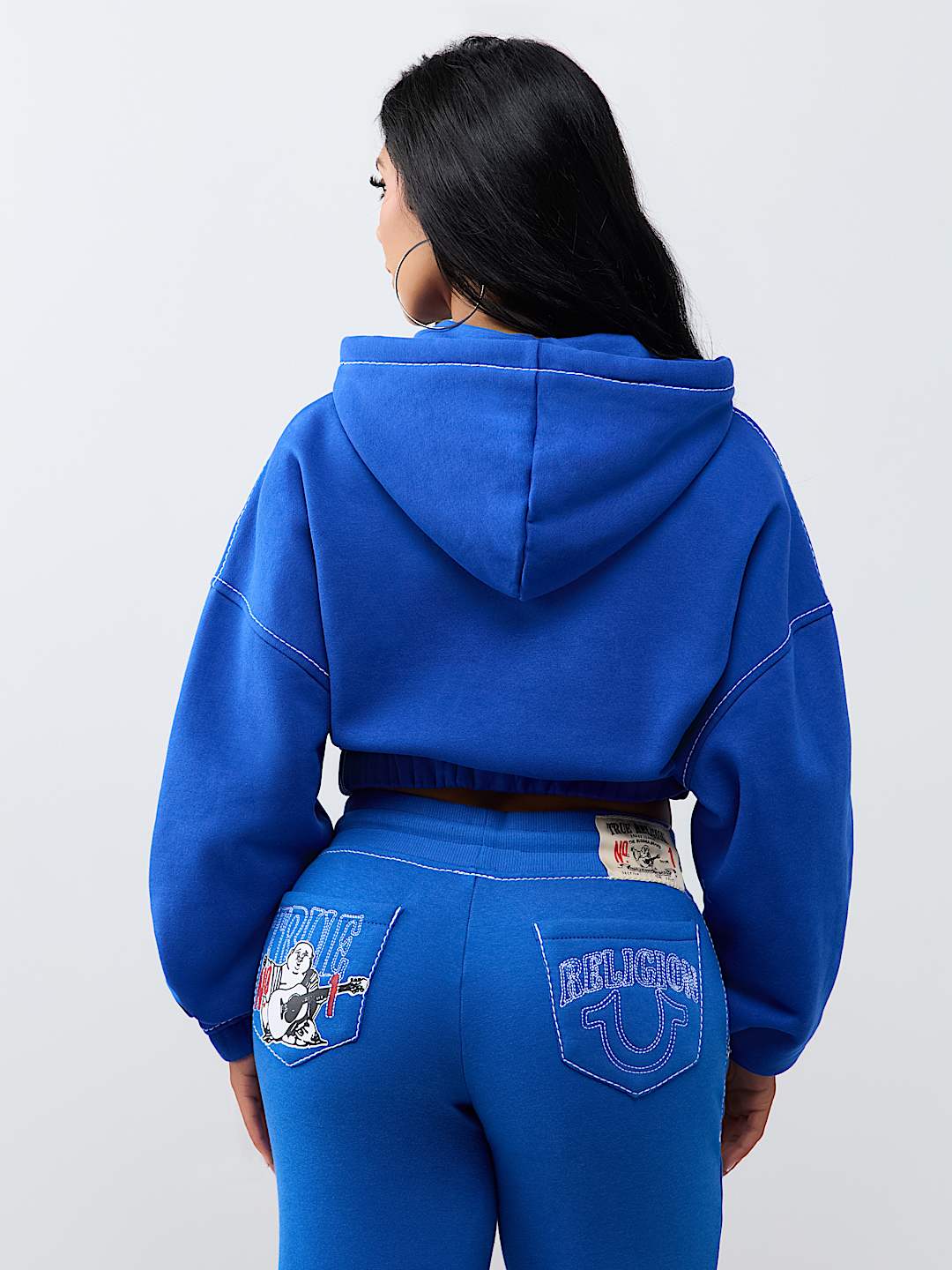 True Religion Women's Stitch Buddha Big T Gf Pullover Jogging Suit