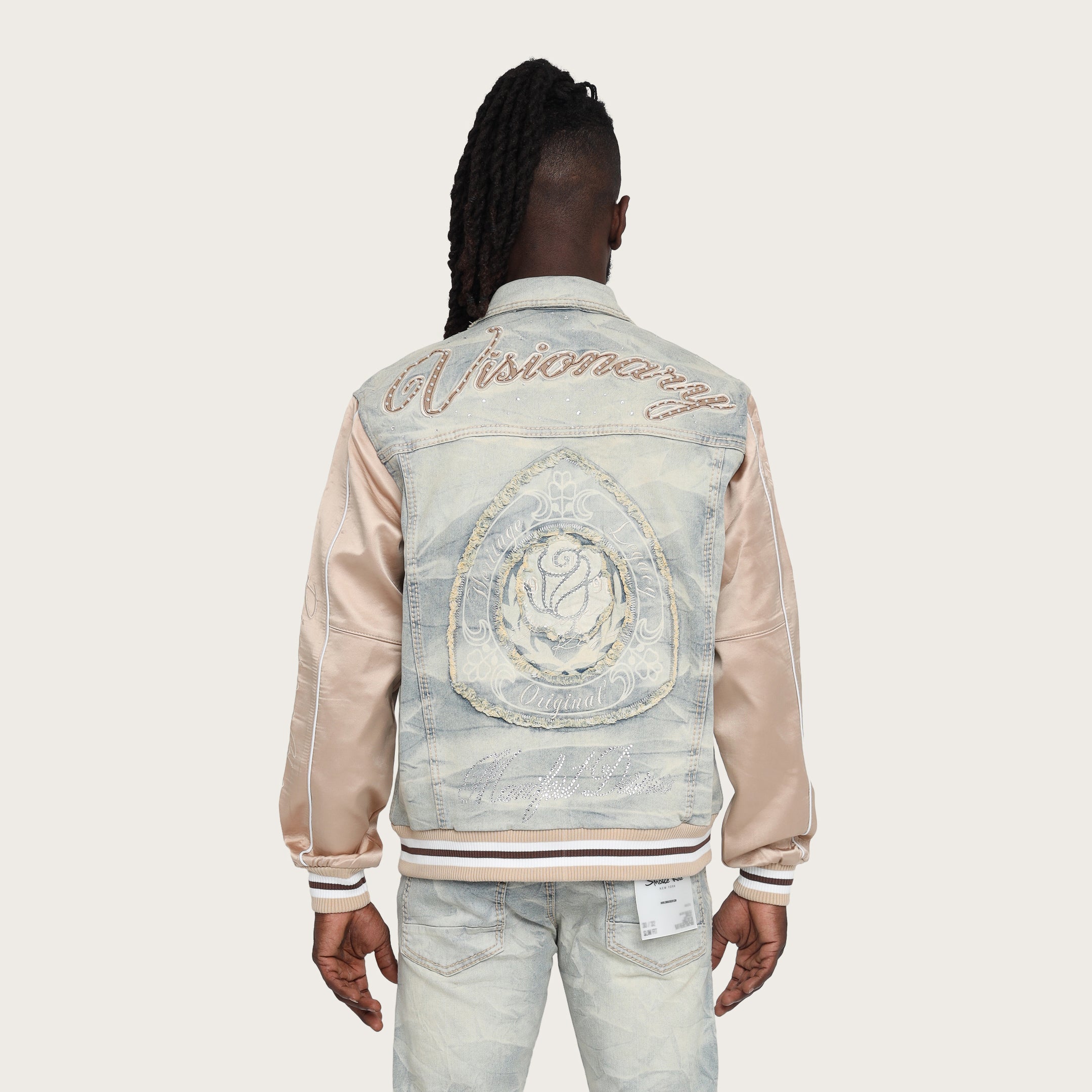 Smoke Rise "Visionary" Rhinestone Denim Jacket