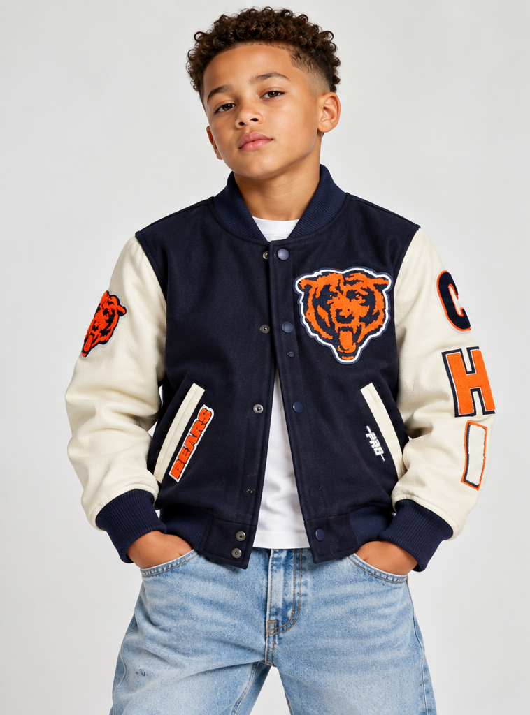 Pro Standard Kid's Chicago Bears Varsity Jacket