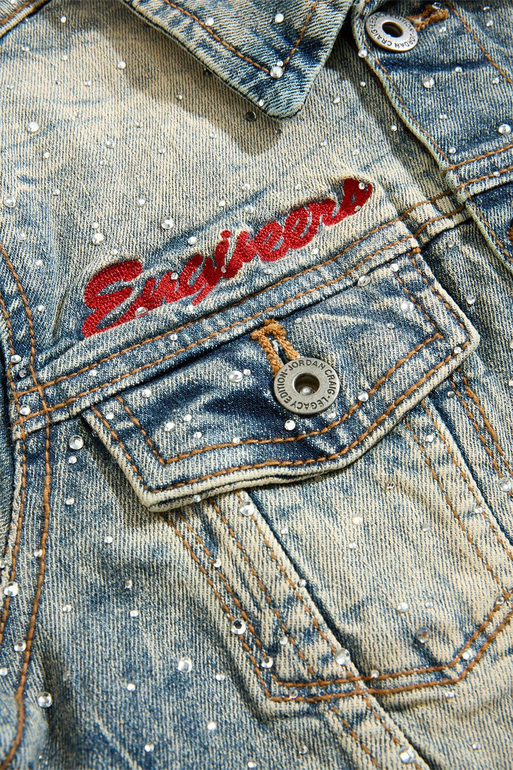 Jordan Craig Kids "The Local Dealer" Rhinestone Denim Trucker Jacket