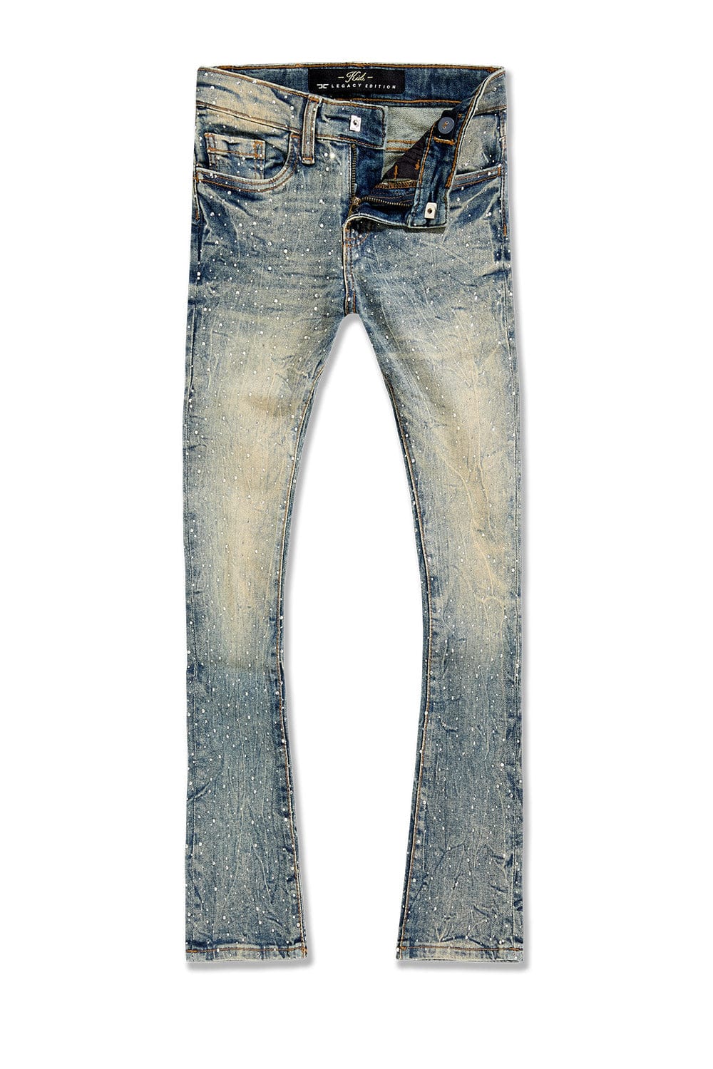 Jordan Craig Kids "Local Dealer" Rhinestone Stacked Jeans