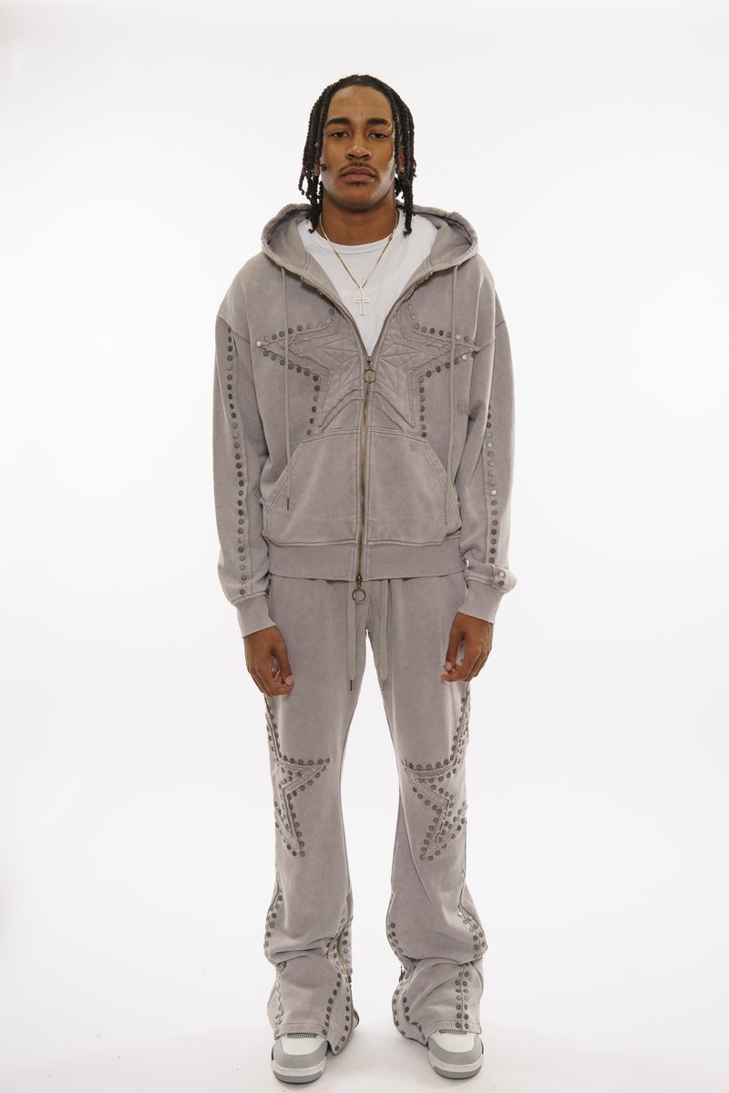 Gunzinii French Terry Star Studded Jogging Set