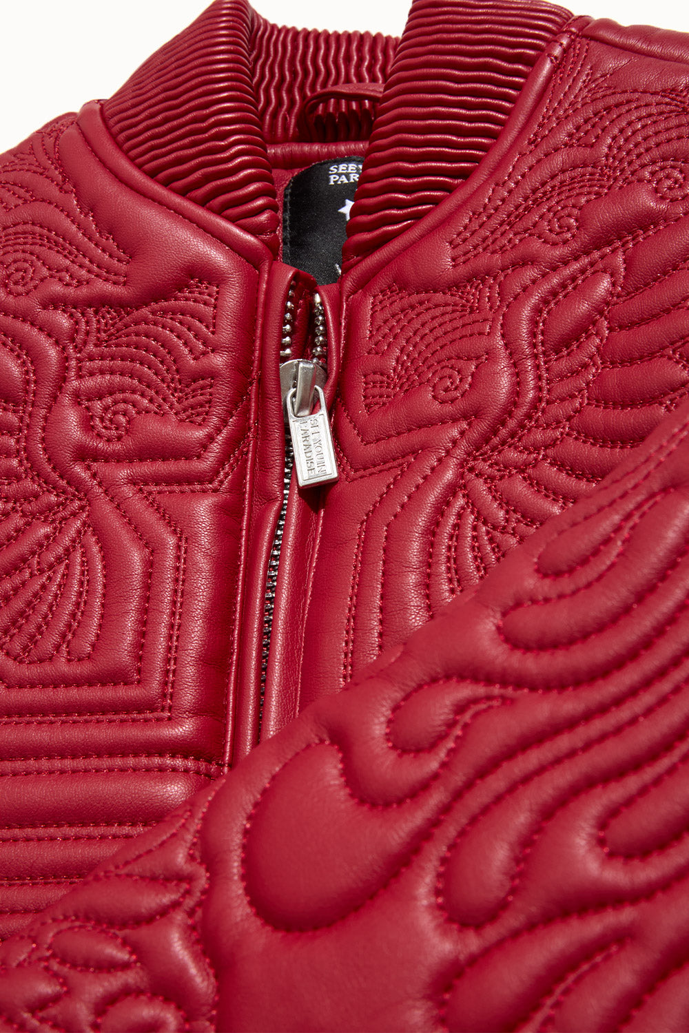 See You In Paradise Kids "Sinister" Leather Bomber Jacket
