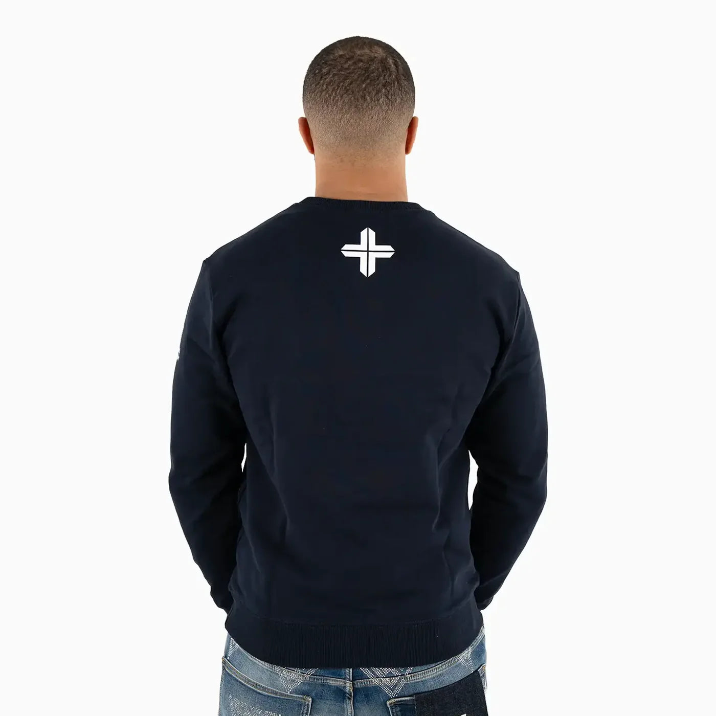 Luxe Crewneck Crystals Crewneck Sweater