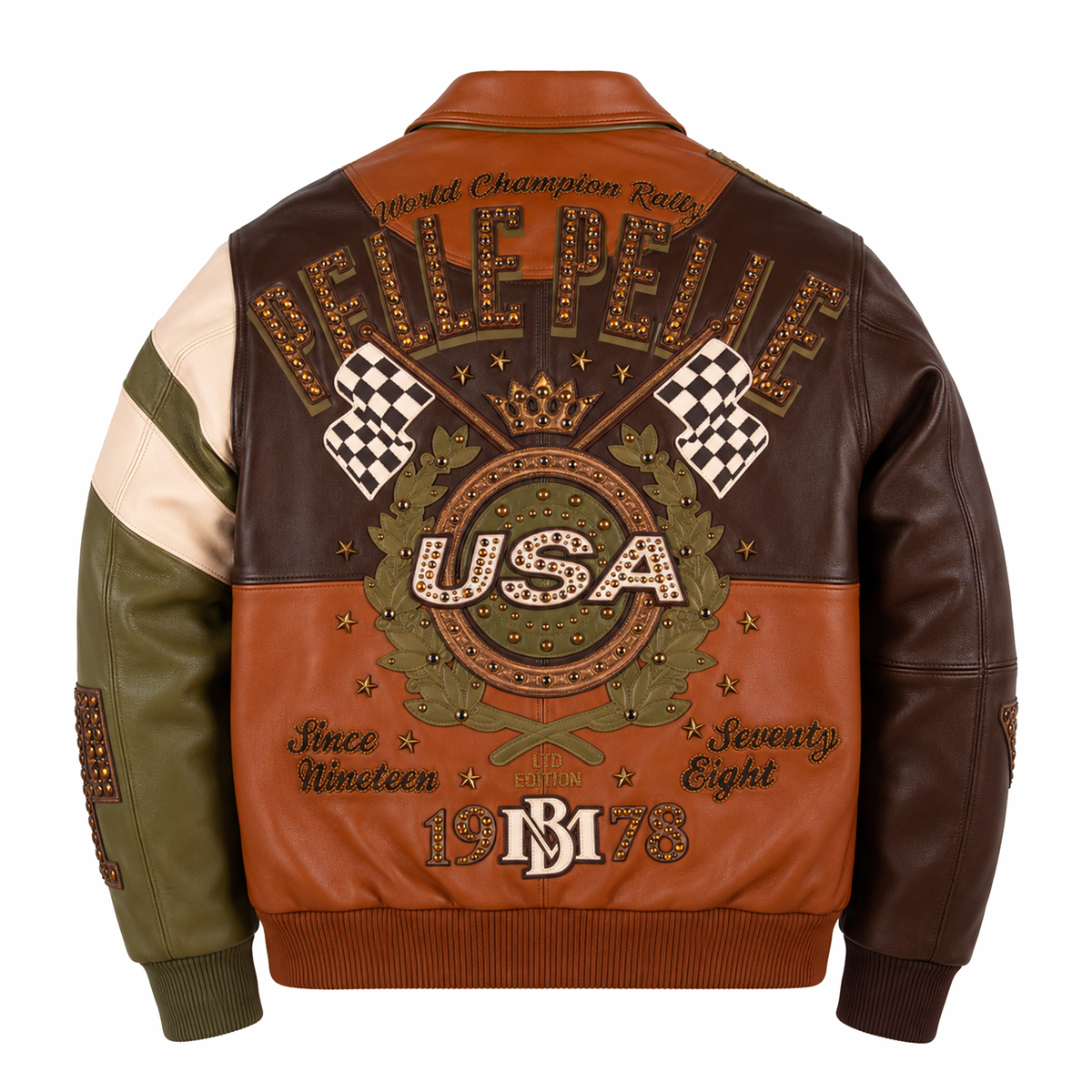 Pelle Pelle "Daytona Special" Jacket - Brown/Copper/Gold
