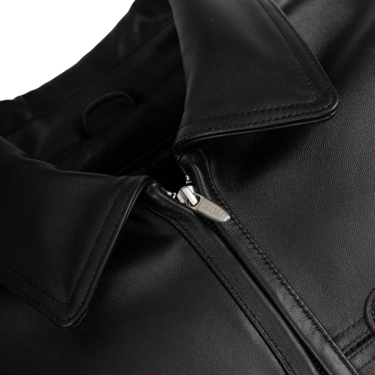 Pelle Pelle Basic Corded Leather Jacket - Black