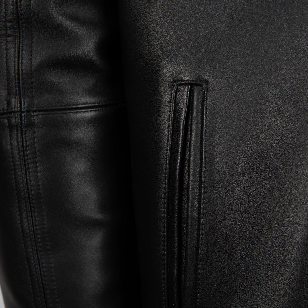 Pelle Pelle Basic Corded Leather Jacket - Black
