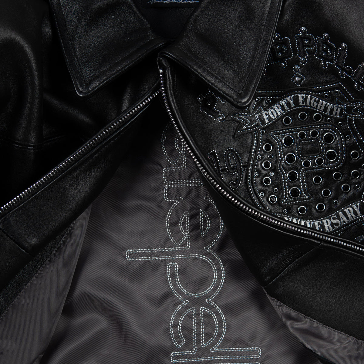 Pelle Pelle Women's "Unrivaled Anniversary" Studs & Rhinestones Jacket