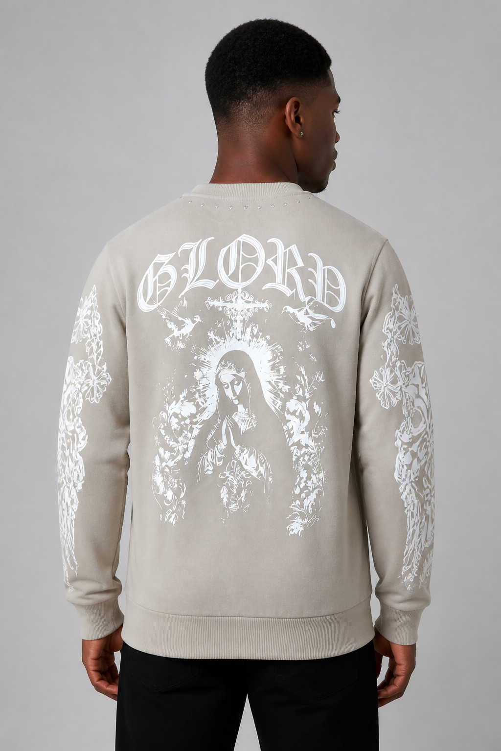 Black Pike "Glory" Fleece Sweater - Khaki