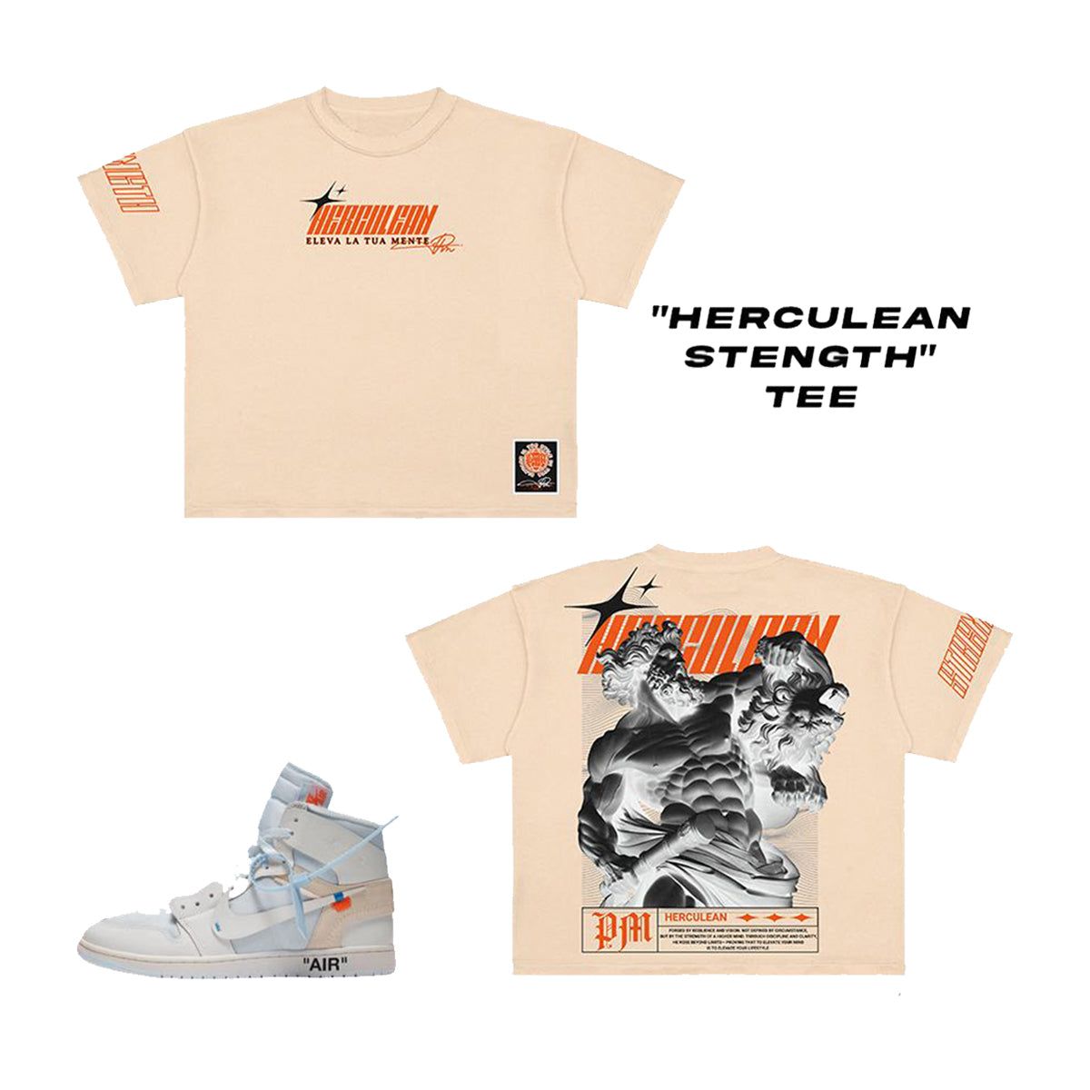 Premium Milano "Herculean Strength" Crewneck Graphic Tee