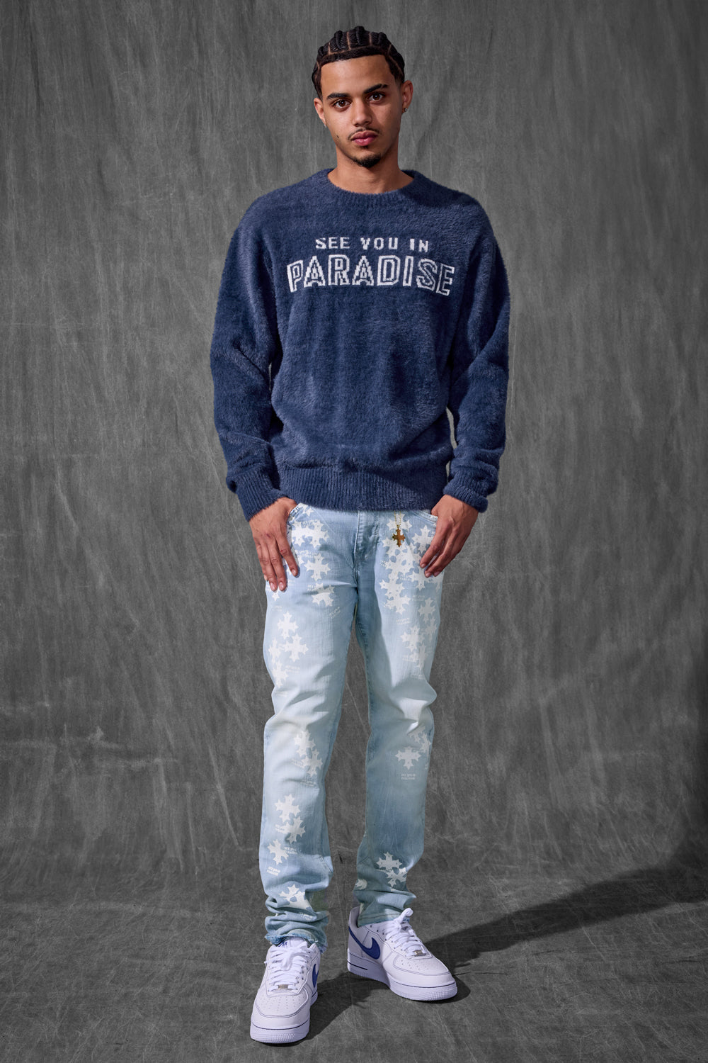 See You In Paradise Plush Crewneck Sweater