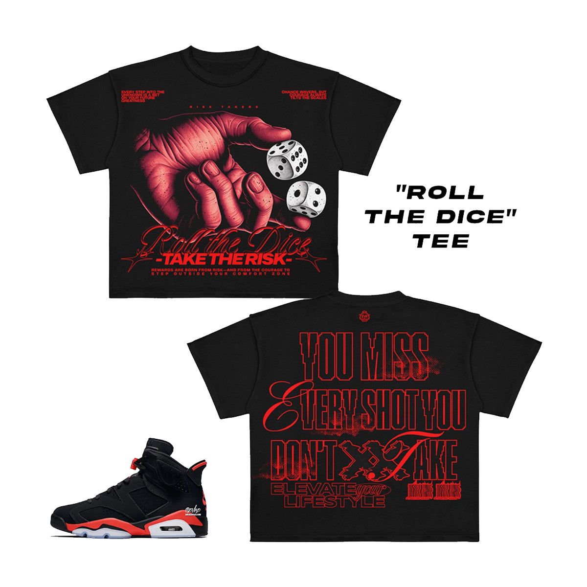 Premium Milano "Roll the Dice" Crewneck Graphic Tee