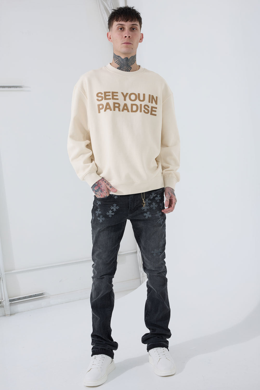 See You In Paradise Fleece Crewneck Sweater