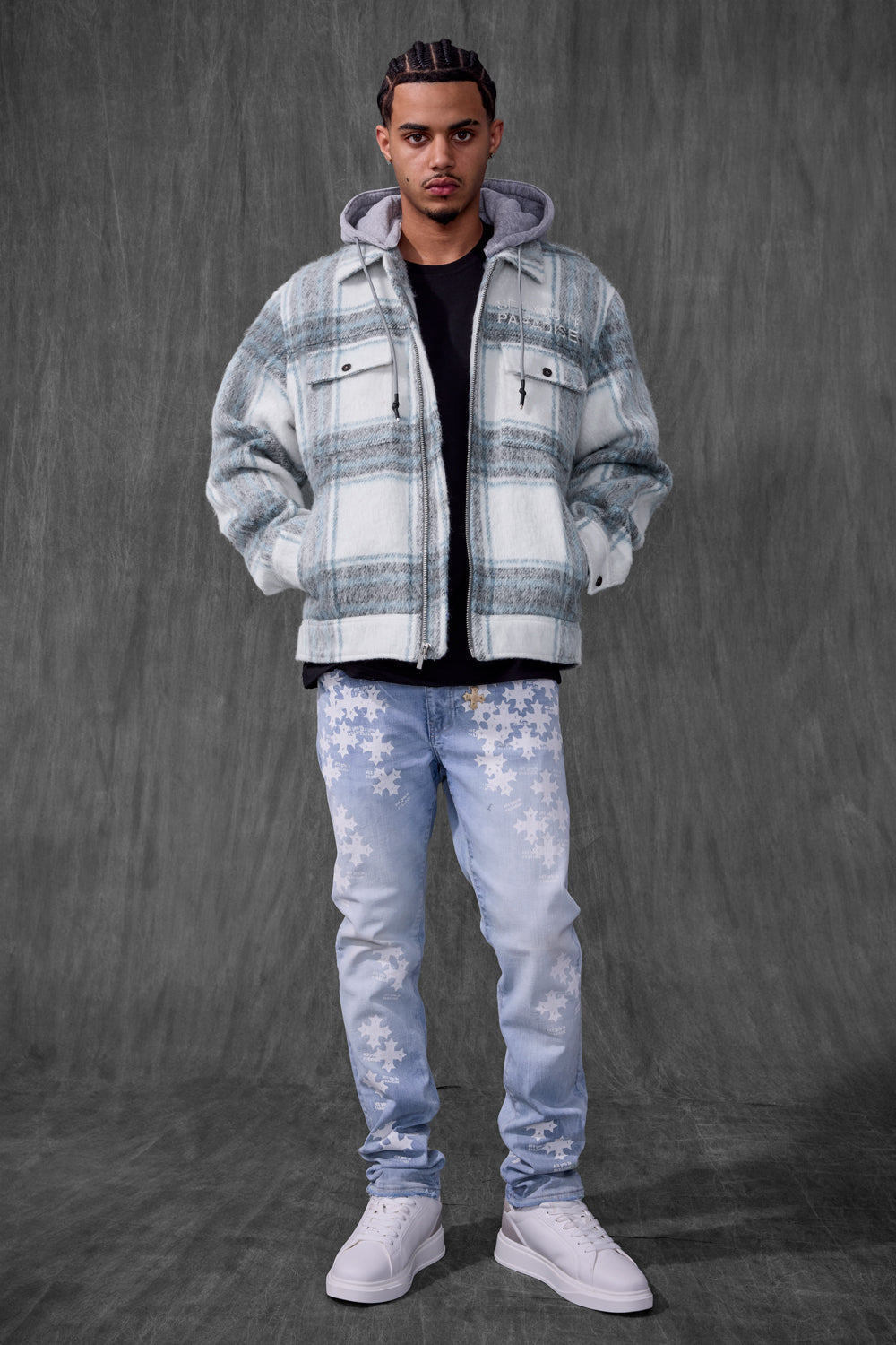 See You In Paradise Flannel Hooded Shacket