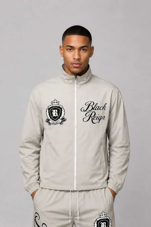 Roku Studio "Black Reign" Relax Fit Track Suit - Grey