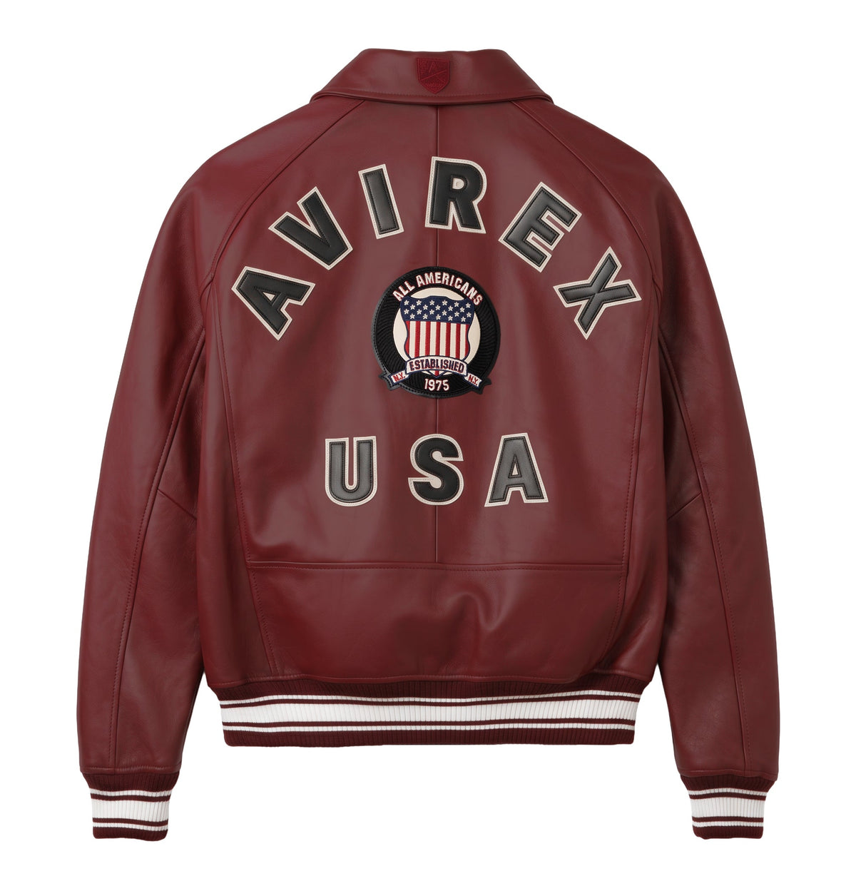 Avirex "Icon" Leather Jacket - Oxblood