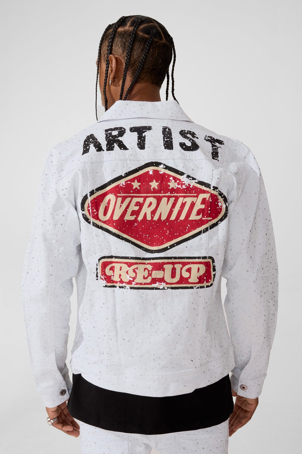 Jordan Craig "Local Dealer" Rhinestone Trucker Denim Jacket