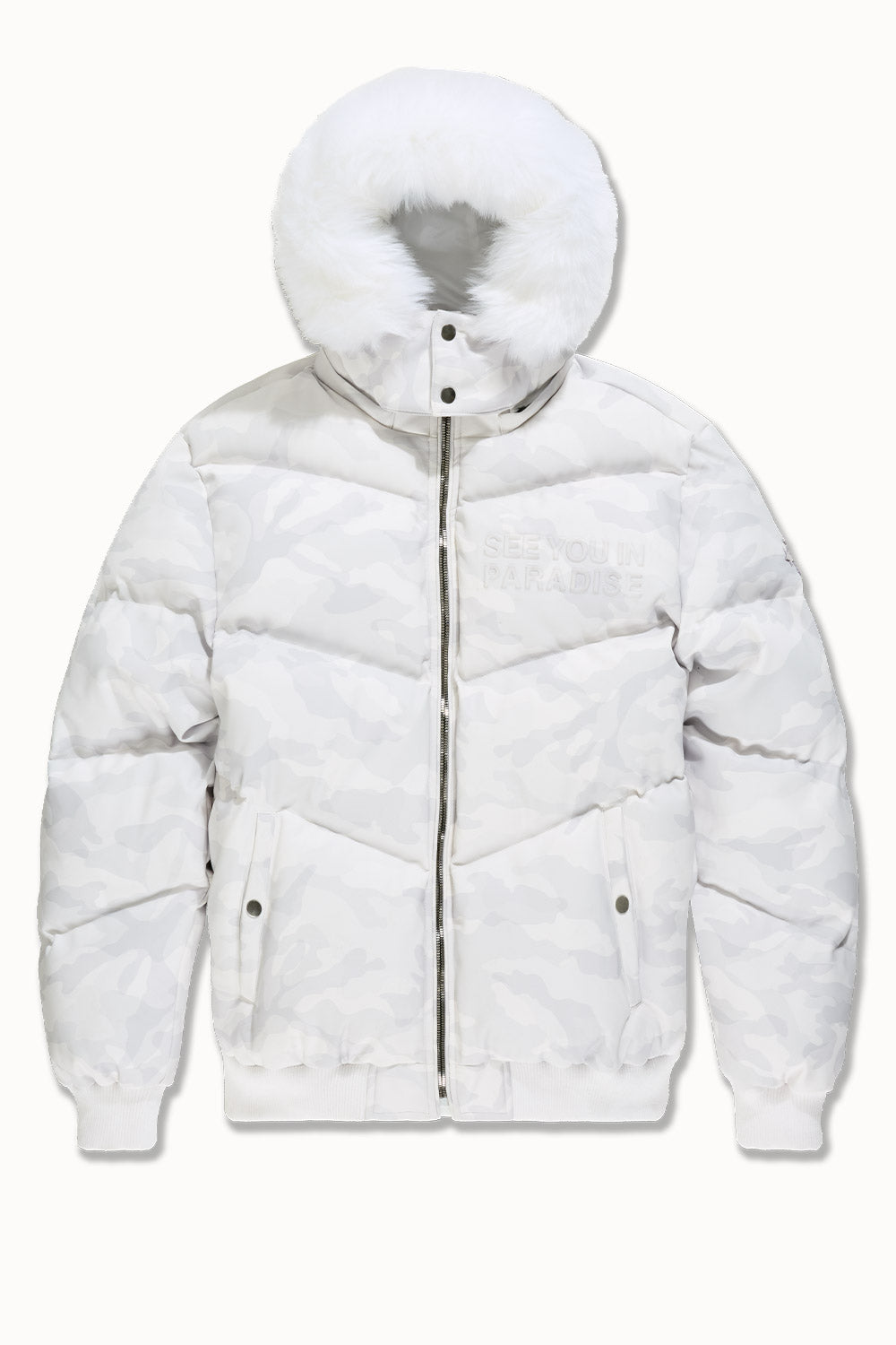 See You In Paradise "The Wild One" Puffer Leather Jacket