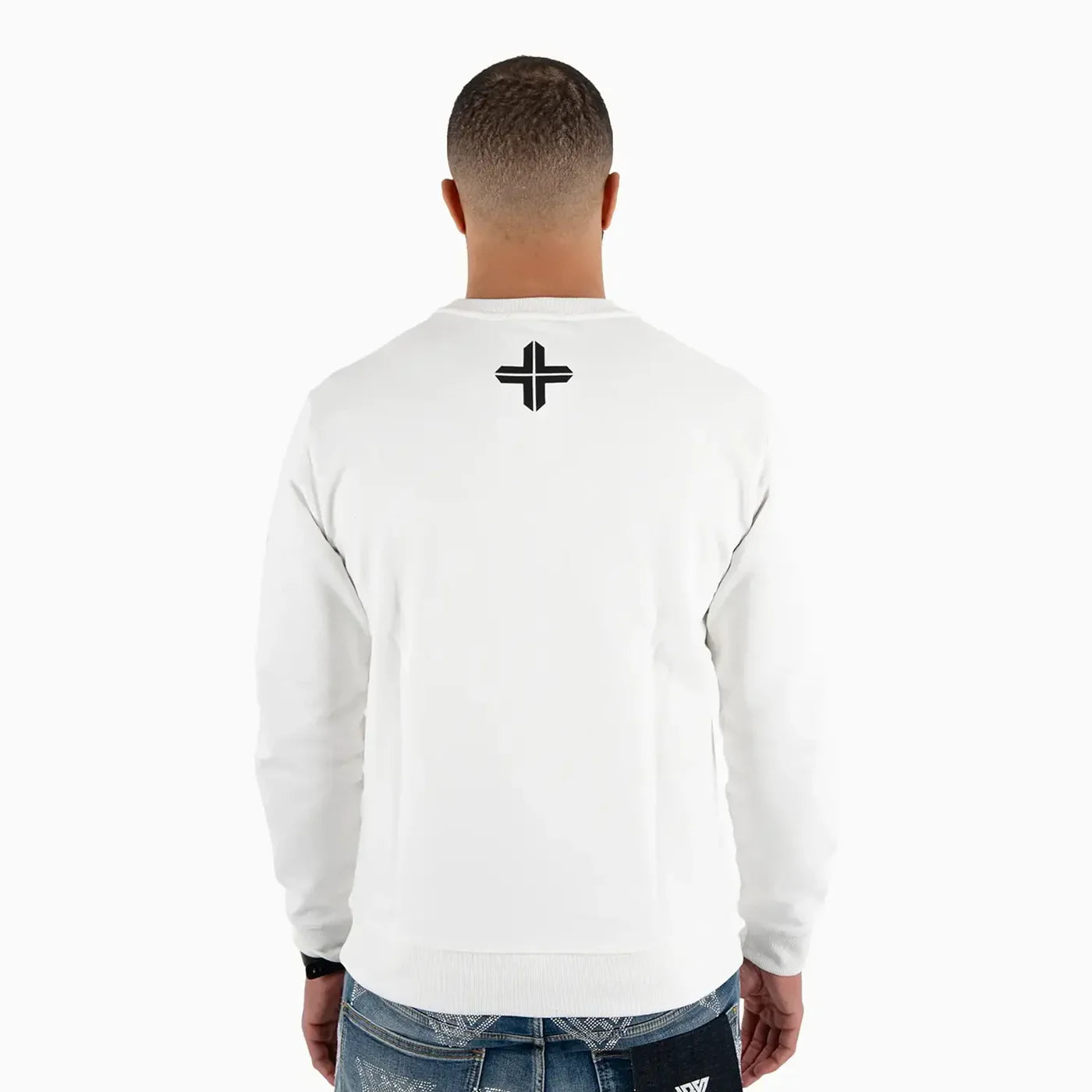 Luxe Crewneck Crystals Crewneck Sweater