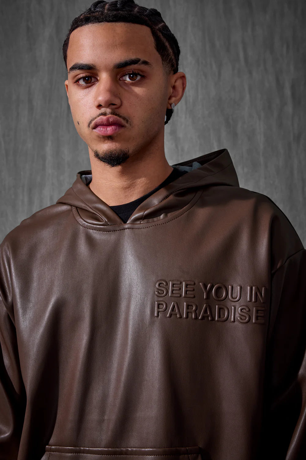 See You In Paradise Leather Hoodie Separate