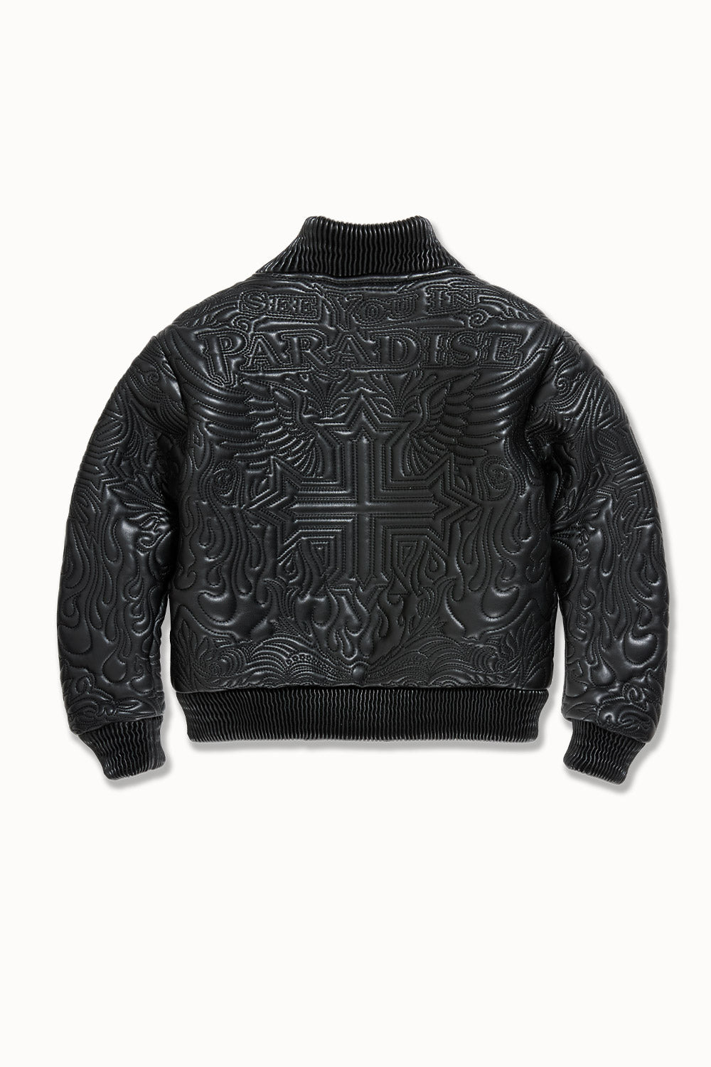 See You In Paradise Kids "Sinister" Leather Bomber Jacket