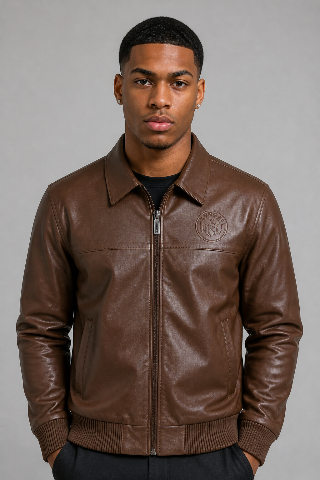 Makobi "Azzuri" PU Leather Jacket