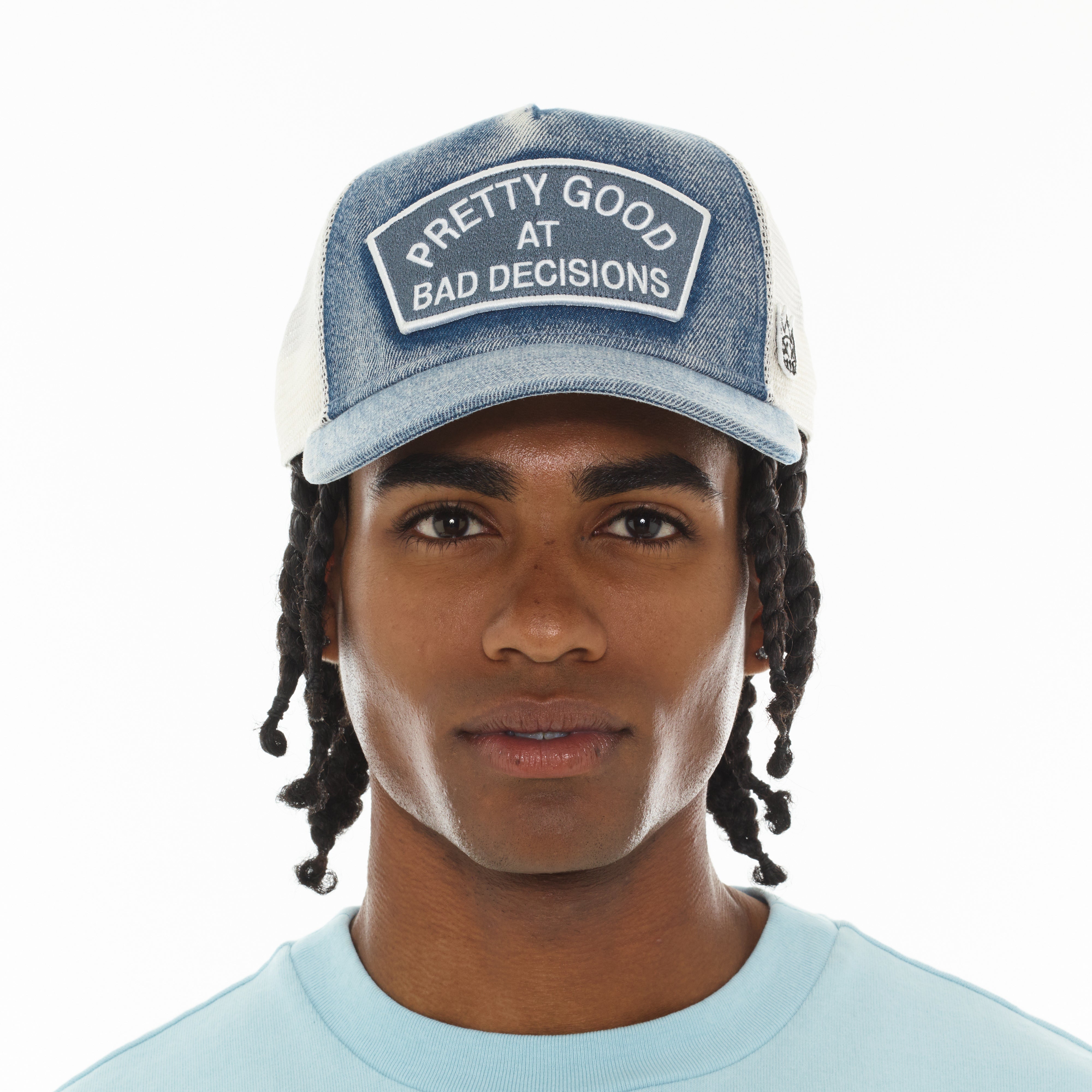 Cult of Individuality "Good At Bad Decisions" Mesh Back Trucker Hat
