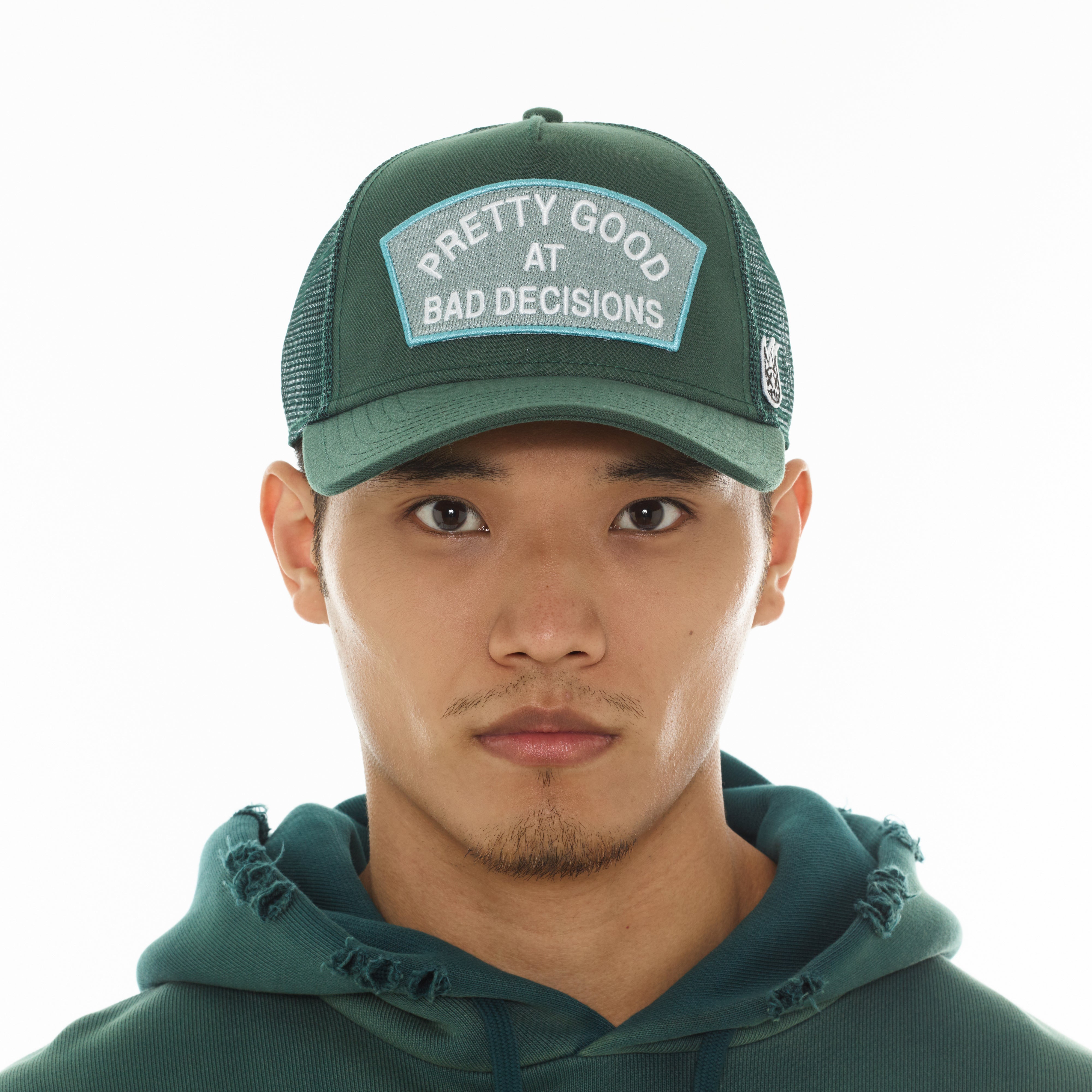 Cult of Individuality "Good At Bad Decisions" Mesh Back Trucker Hat
