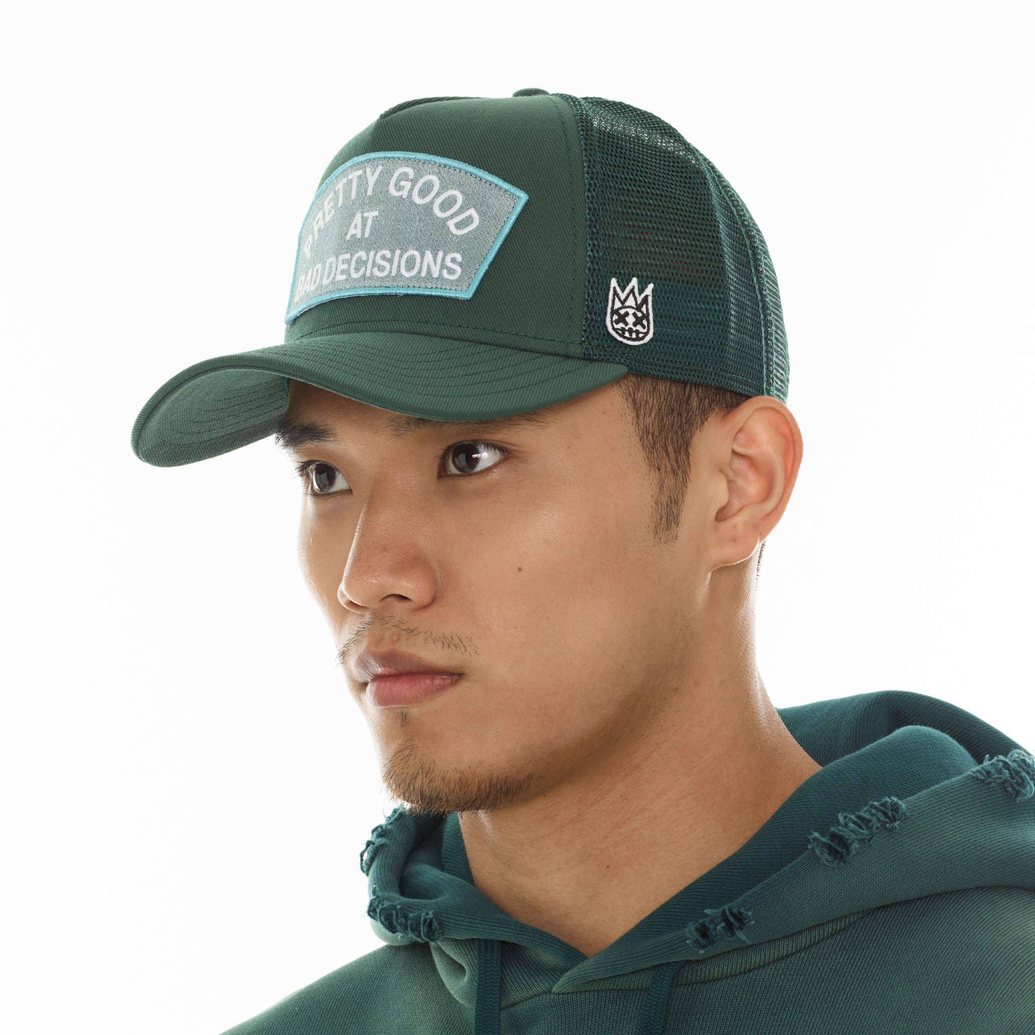 Cult of Individuality "Good At Bad Decisions" Mesh Back Trucker Hat