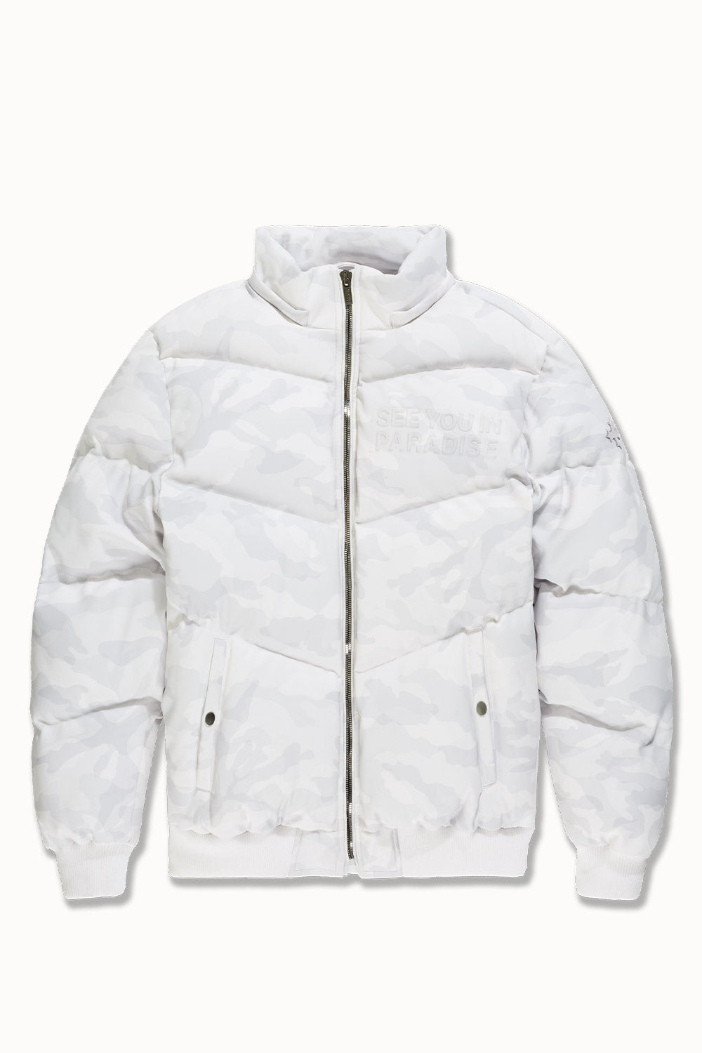 See You In Paradise "The Wild One" Puffer Leather Jacket