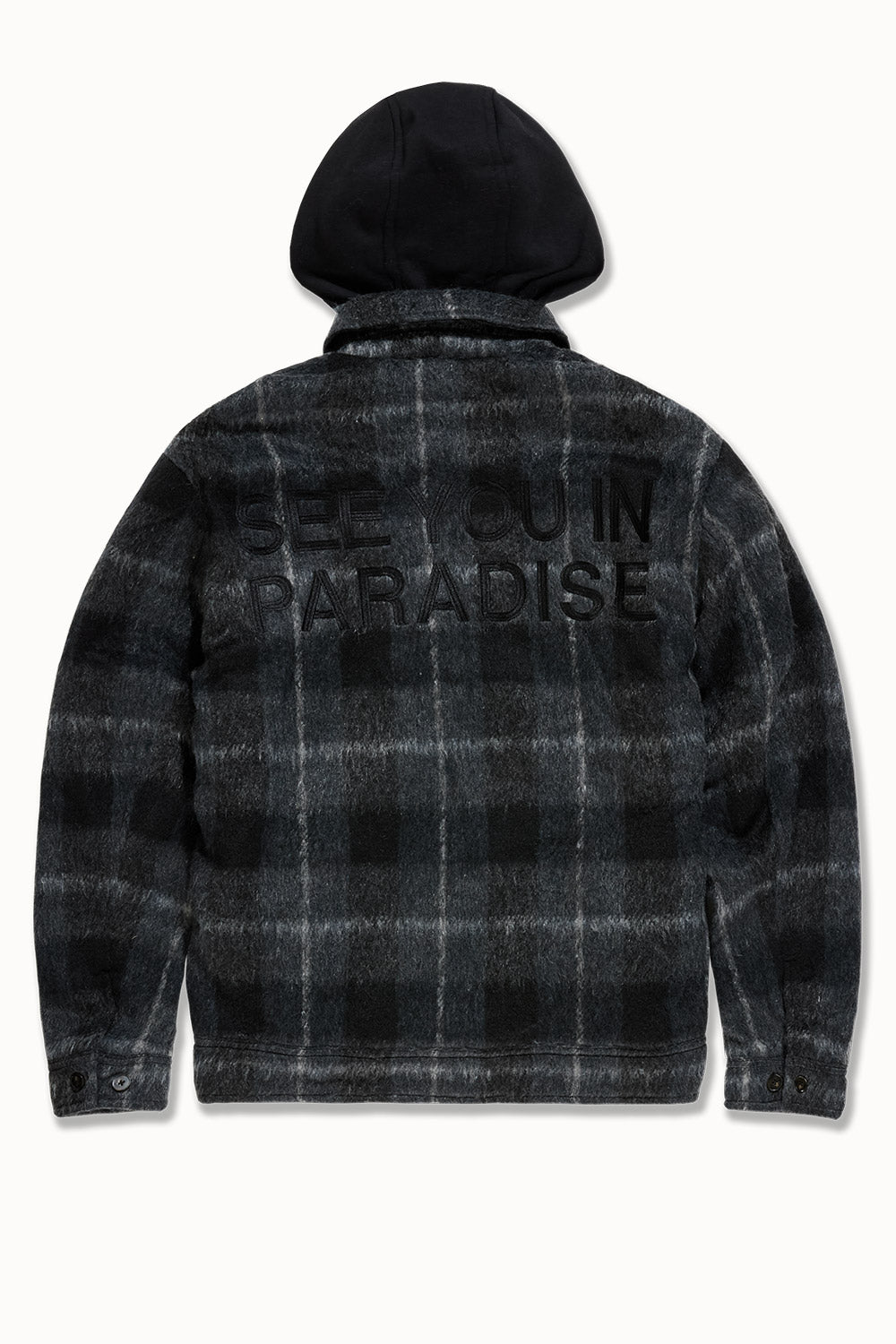 See You In Paradise Flannel Hooded Shacket