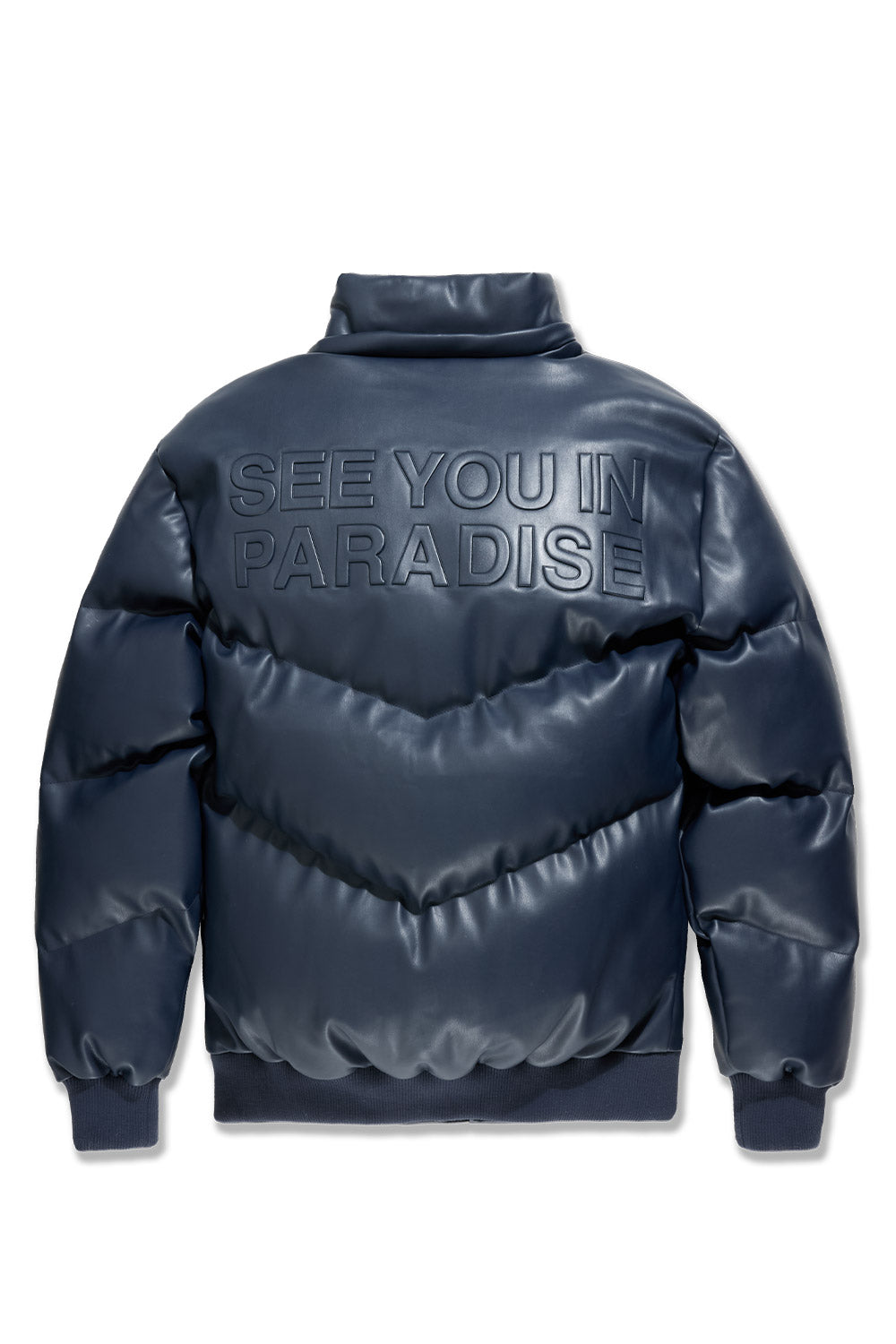 See You In Paradise "The Wild One" Puffer Leather Jacket