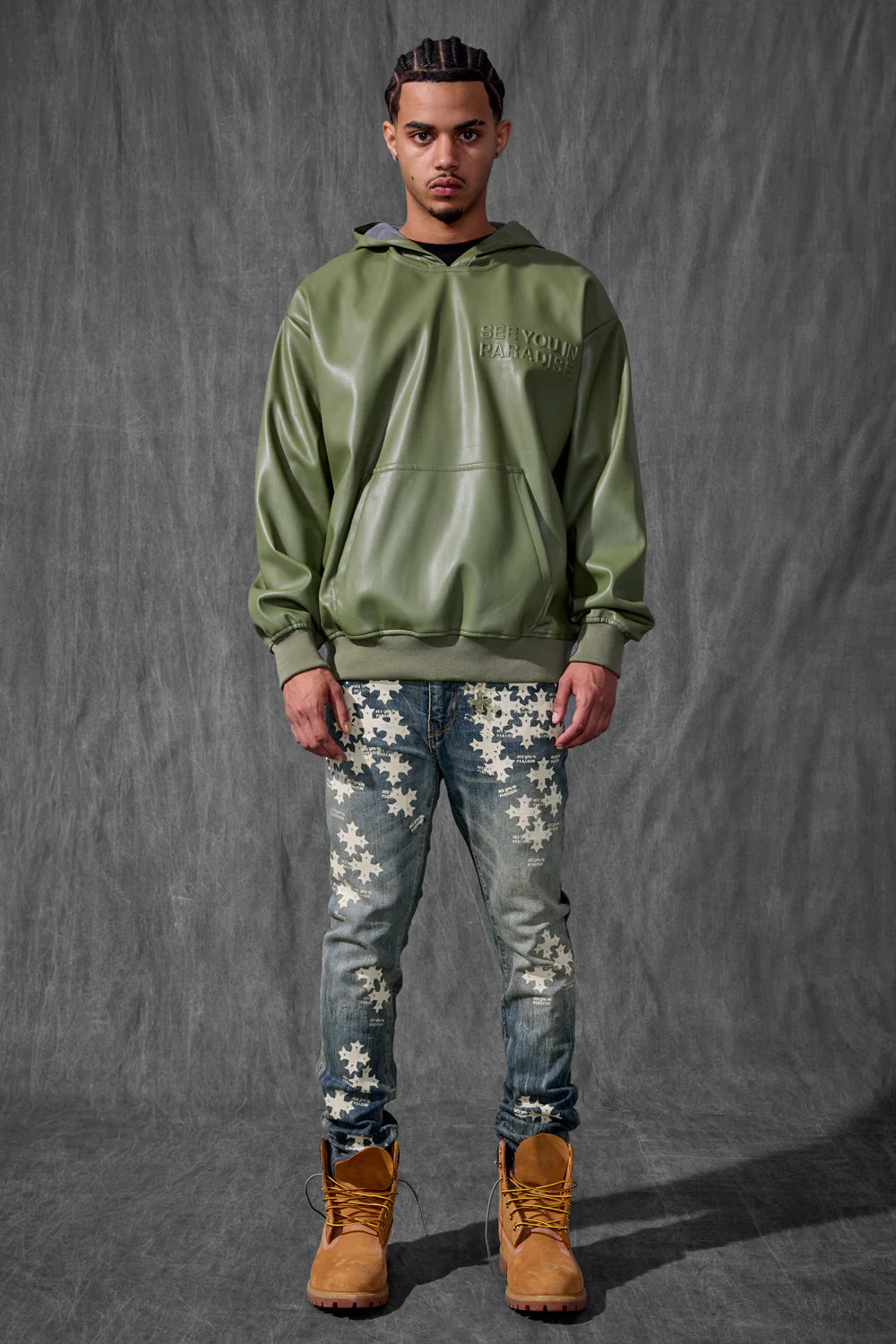 See You In Paradise Leather Hoodie Separate